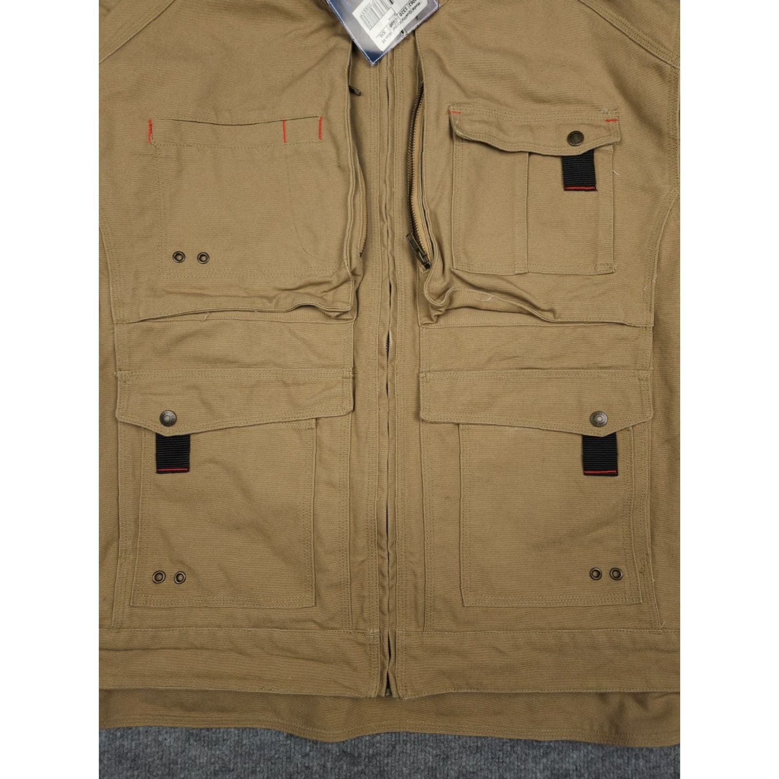 Vintage BLAKLADER Brawny Canvas Jacket Men 2XL Brown Heavy Duty Zip Pockets NWT Size US XXL / EU 58 / 5 - 7 Thumbnail