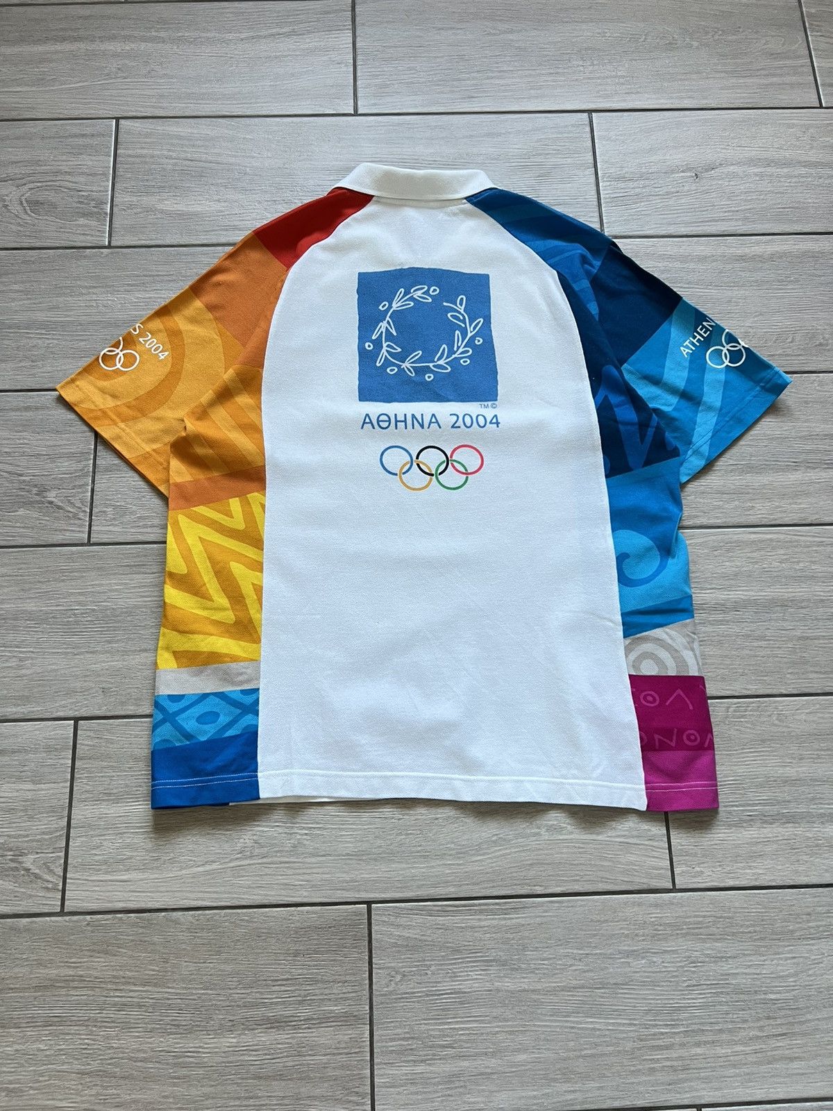 Vintage ADIDAS 2004 Greece Athens 2004 Olympics Polo Shirt Size US M / EU 48-50 / 2 - 1 Thumbnail
