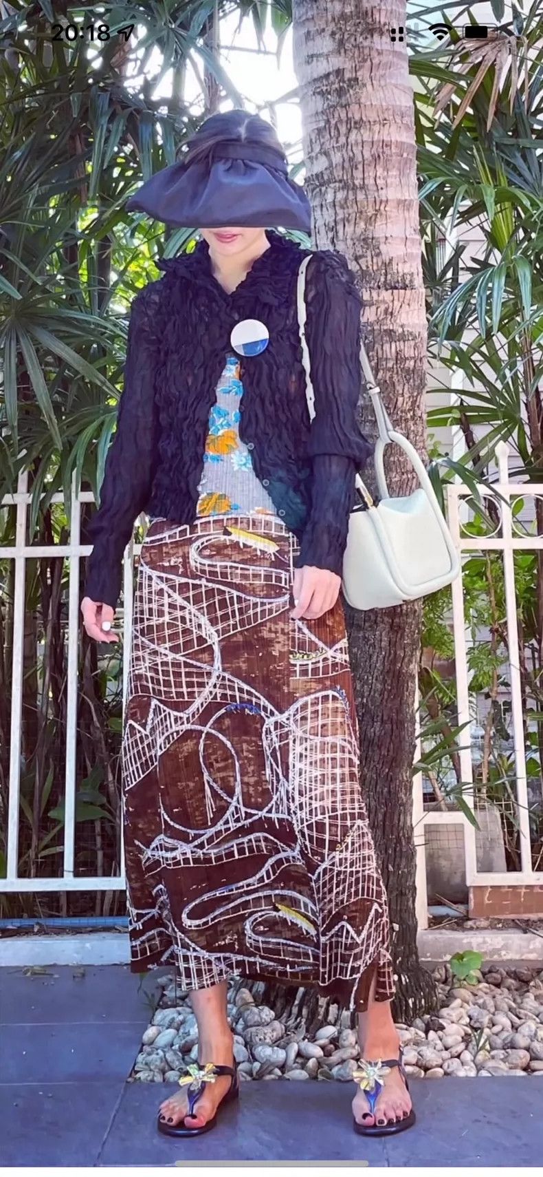 Issey Miyake Issey Miyake size:2 Brown amusement park roller coaster gr Size 22" - 6 Thumbnail