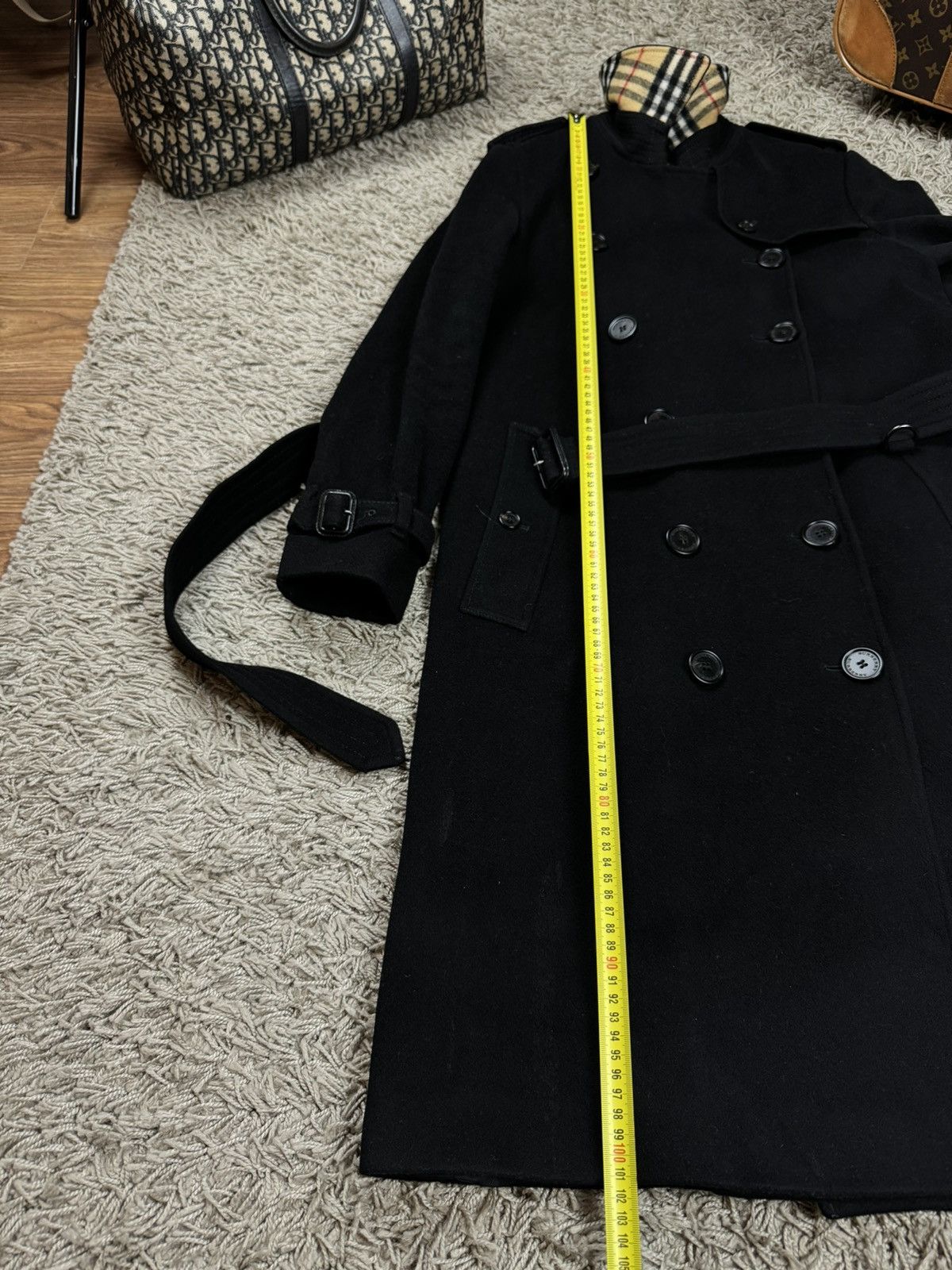 Burberry Wool coat trench Burberry original streetwear luxury item Size S / US 4 / IT 40 - 6 Thumbnail