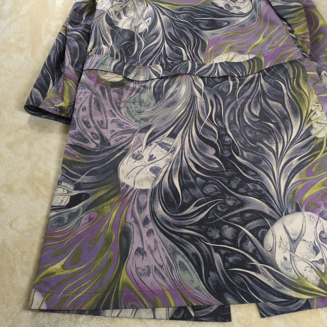 Yohji Yamamoto POUR HOMME 14aw look34 2way Skull Print Separate Long Coat Size US S / EU 44-46 / 1 - 6 Thumbnail