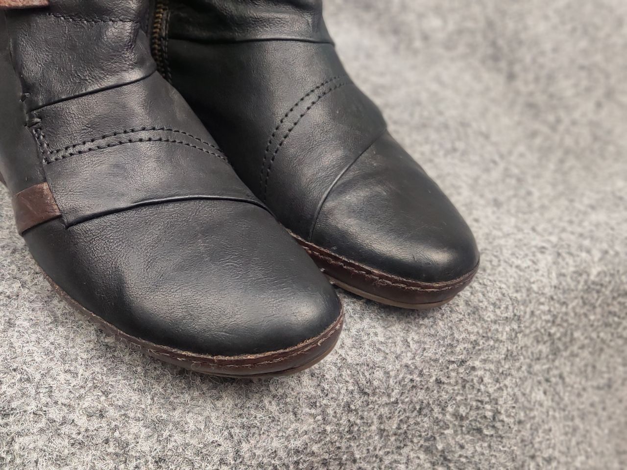 A.S.98 A.S.98 Airstep Itay Design Zip Buckle Boho Biker Ankle Boots Size US 8 / IT 38 - 19 Thumbnail