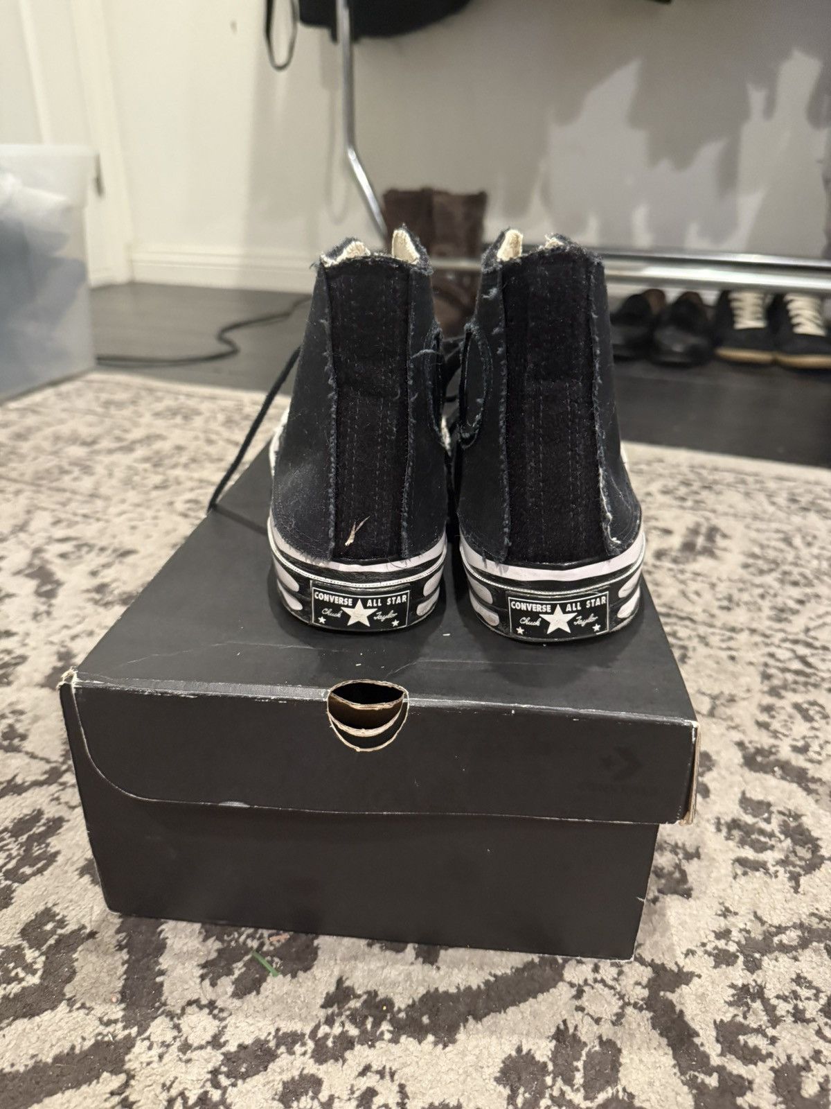 Converse Converse x Joshua Vides Velcro Hi Tops Size US 8.5 / EU 41-42 - 3 Thumbnail