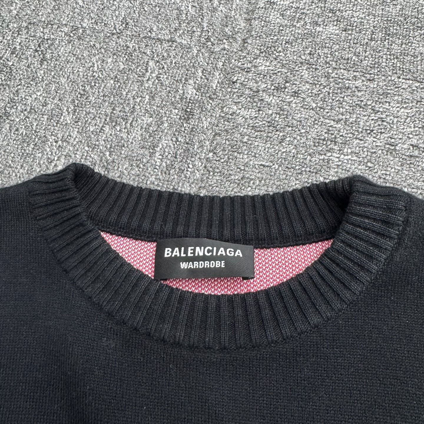 Balenciaga balenciaga woven sweater with logo detail Size US M / EU 48-50 / 2 - 3 Thumbnail