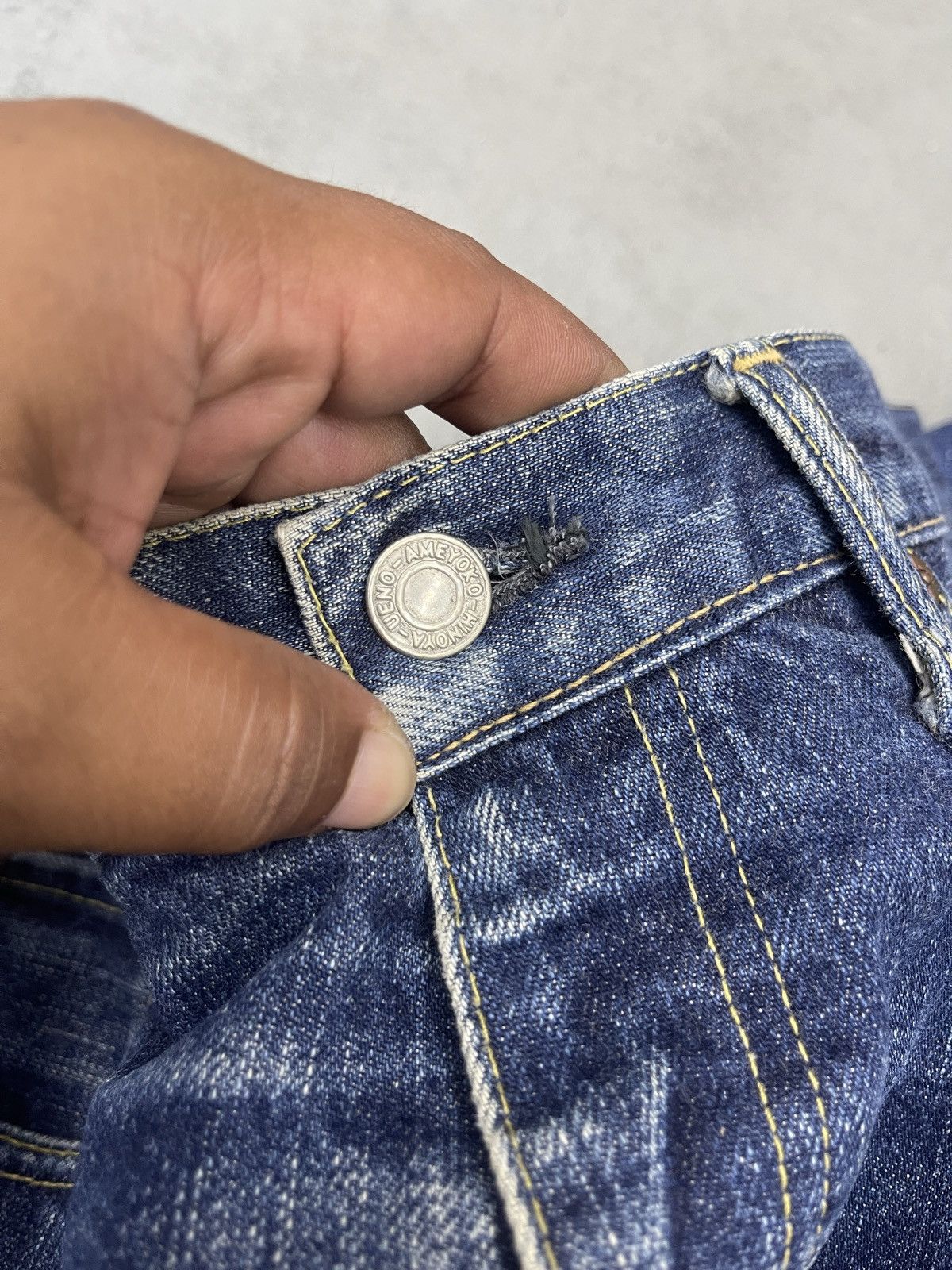 Burgus Plus × Japanese Brand ARCHIVE🔥BURGUS PLUS HINOYA DISTRESS DENIM Size US 34 / EU 50 - 15 Thumbnail