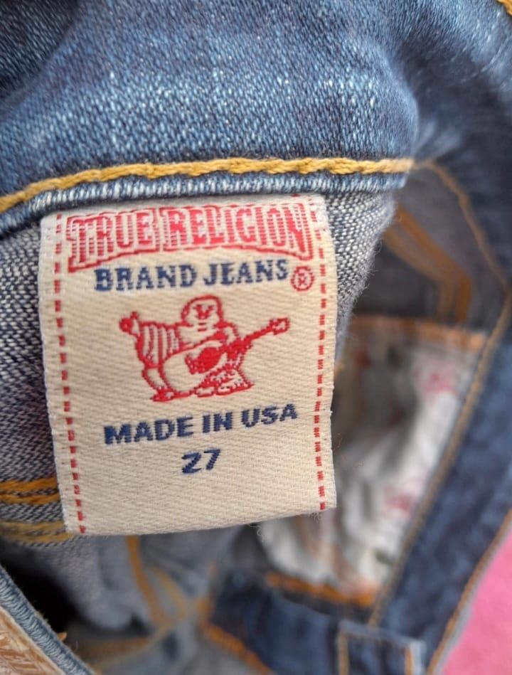 True Religion 2010s True Religion Slim Jeans W27/L34 Size 27" / US 4 / IT 40 - 4 Thumbnail