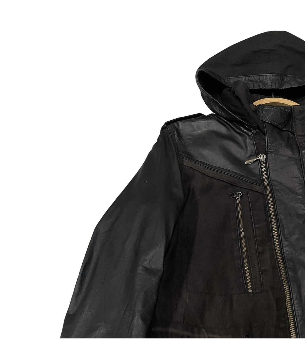 14th Addiction 14th Addiction Seditionaries Sheepskin Leather Parka Jacket Size US S / EU 44-46 / 1 - 5 Thumbnail