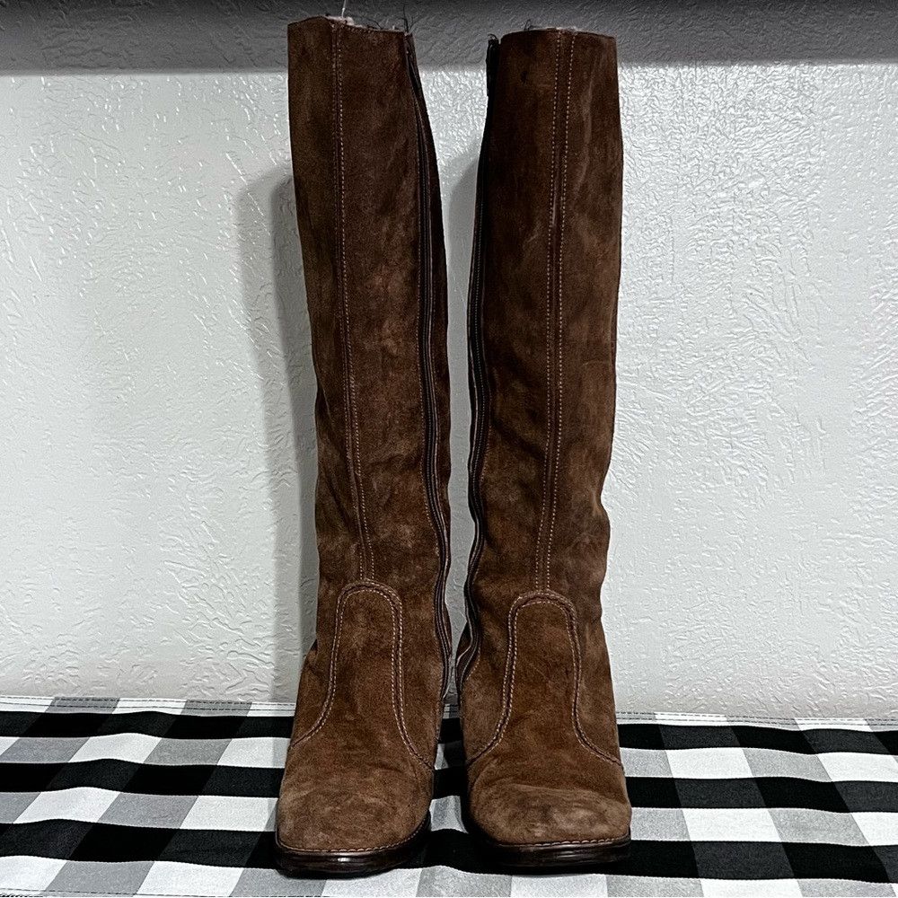 Other Stead & Simpson Tall Suede Leather Riding Boots Women’s Siz Size US 7 / IT 37 - 2 Thumbnail