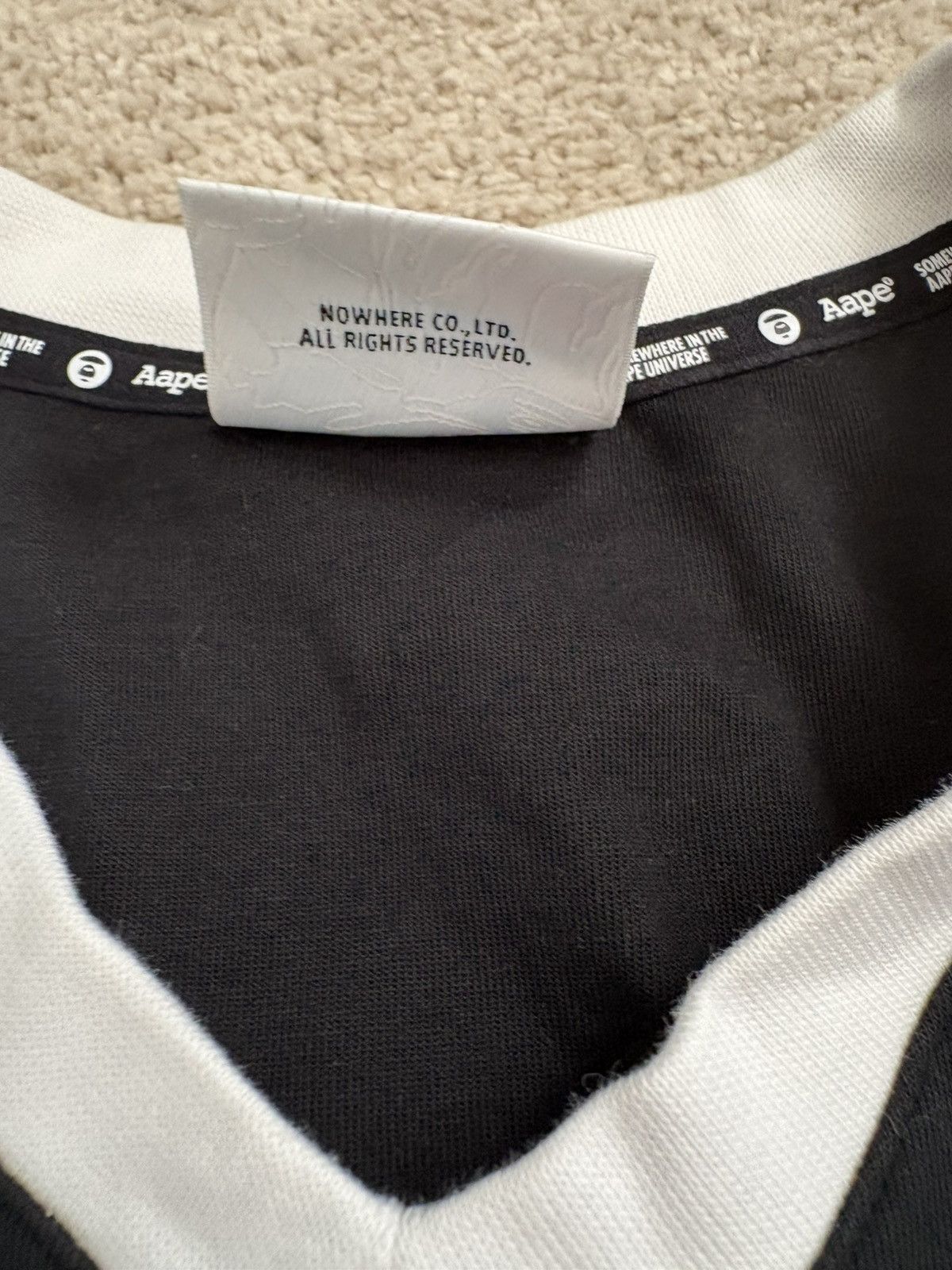 Aape AAPE black jersey shirt Size XXS / US 00 / IT 34 - 4 Thumbnail