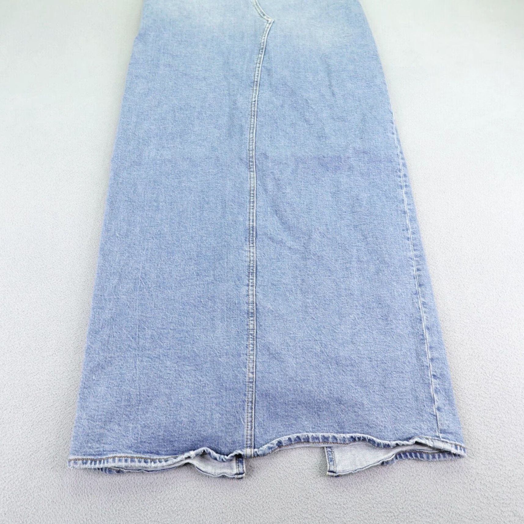 Good American VINTAGE Good American Denim Skirt Women's Maxi Long Blue Cotton Casual 0/25 Size 25" / US 0 / IT 36 - 7 Thumbnail