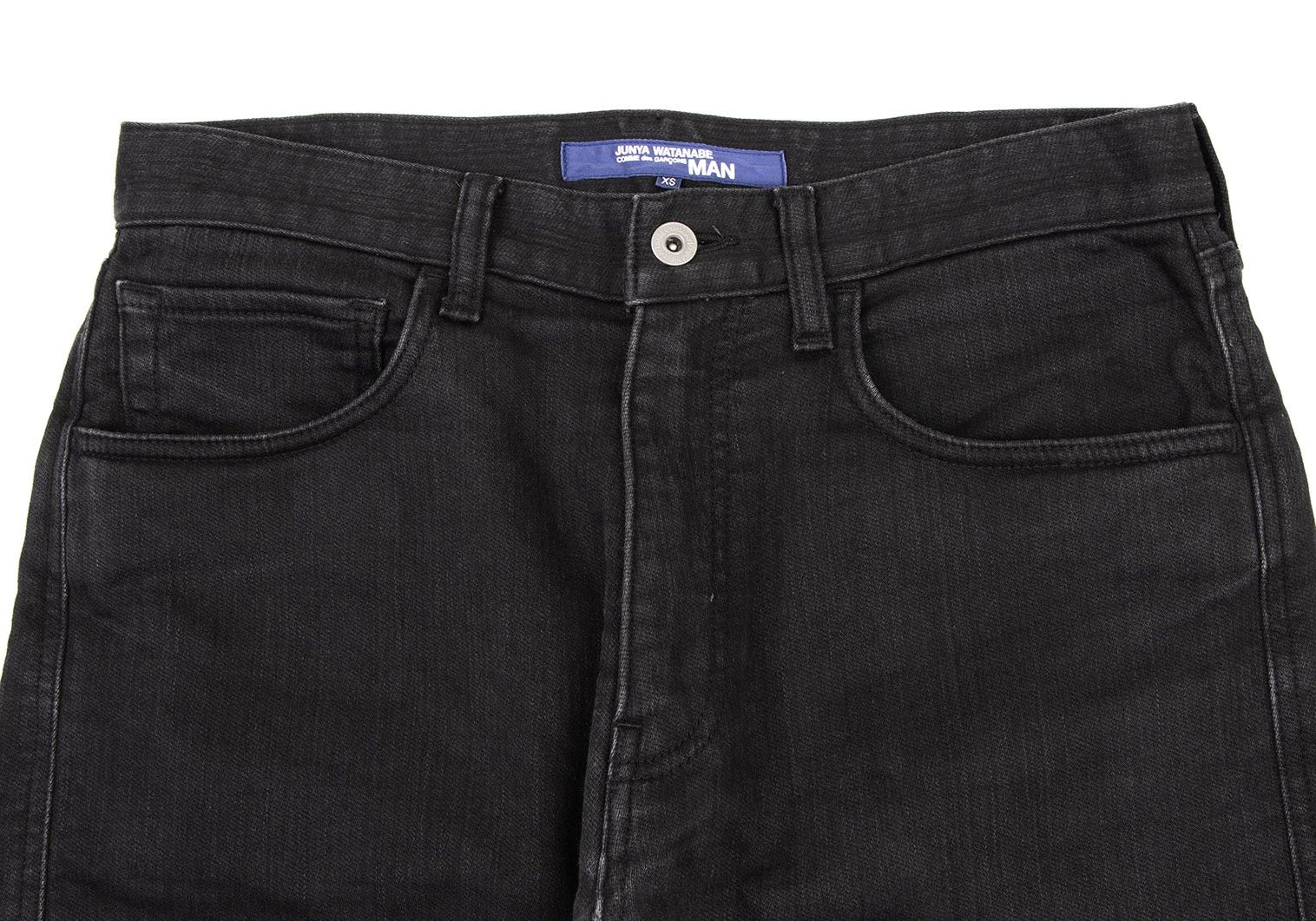 Junya Watanabe Black Denim Pants with Mixed Fabric Details, Size XS Size US 28 / EU 44 - 8 Thumbnail