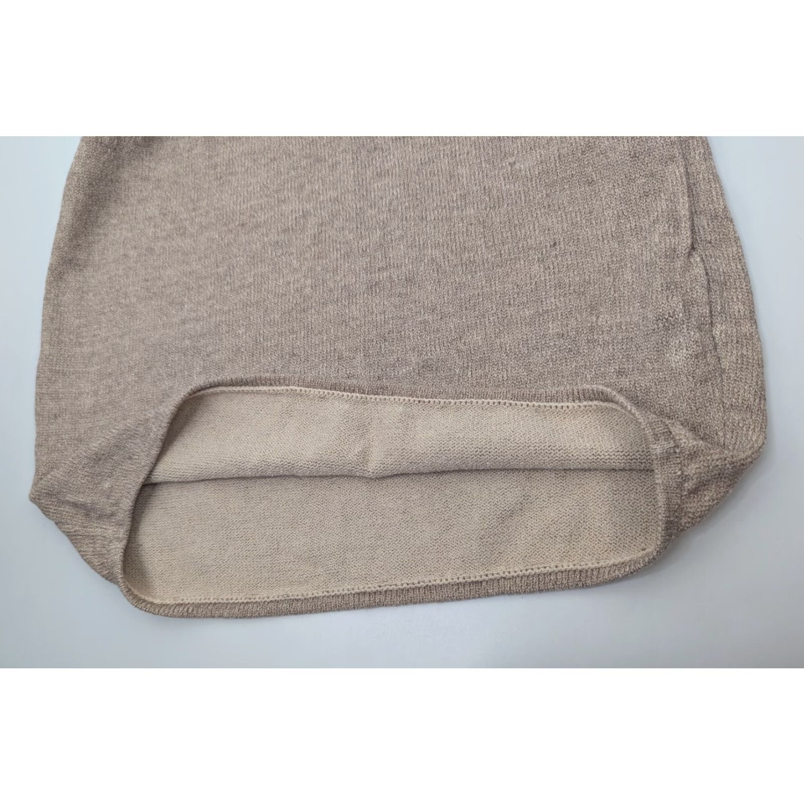 St. John St. John Skirt Womens 6 Pencil Pull On Taupe Brown Knit Knee Length Vintage: No? (No, Vintage: No) Size 28" / US 6 / IT 42 - 3 Thumbnail