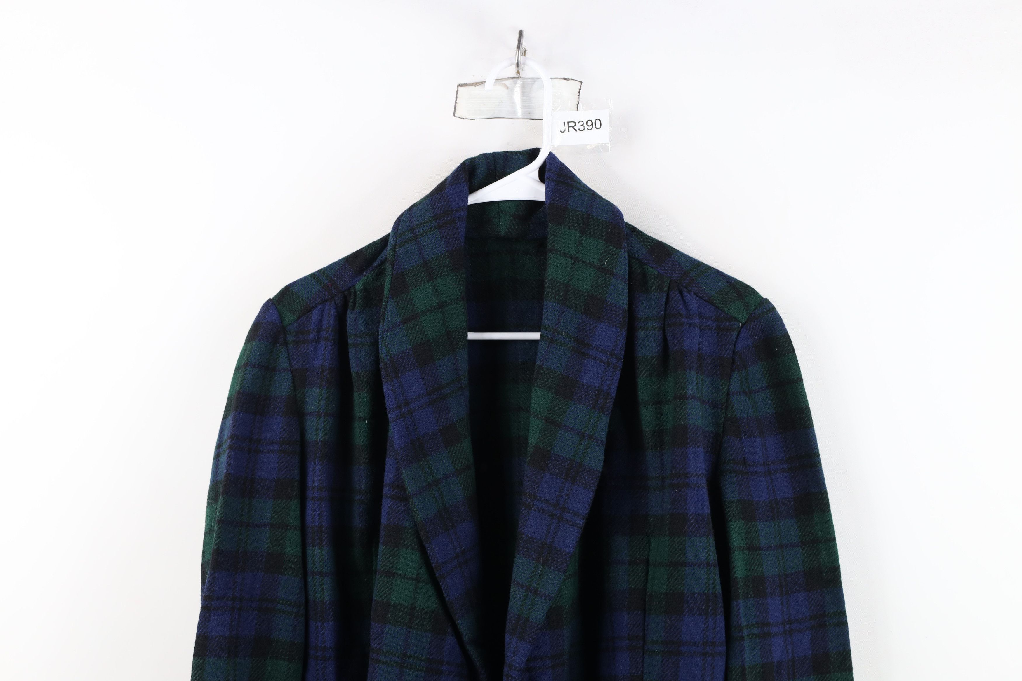 Vintage Vintage 50s Plaid Open Front Oversized Baggy Blazer Jacket Size M / US 6-8 / IT 42-44 - 2 Thumbnail