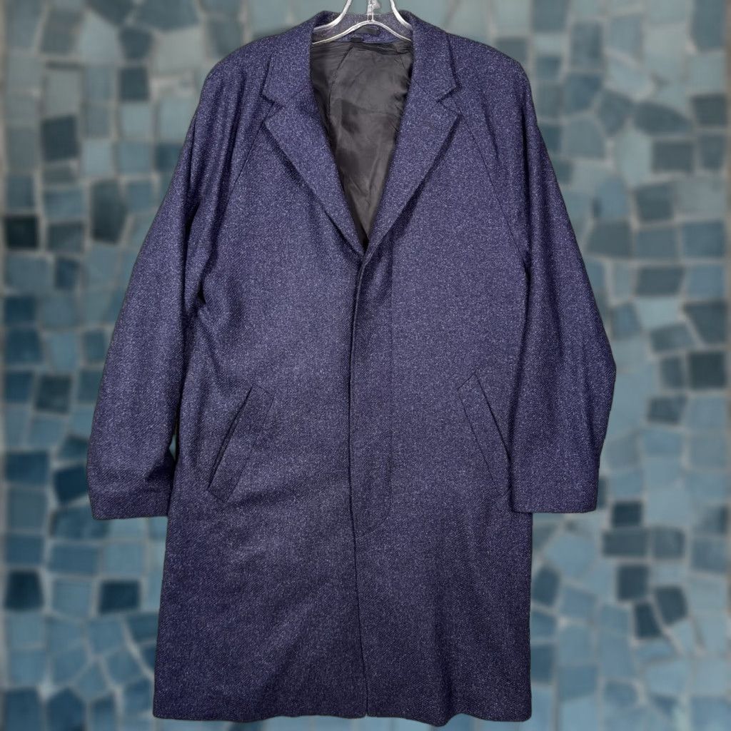 J.Crew J.CREW DESTINATION Overcoat Mens 41R Wool Trench Coat Geometric Long Casual City 90s Mens Size US XXS / EU 40 - 1 Thumbnail