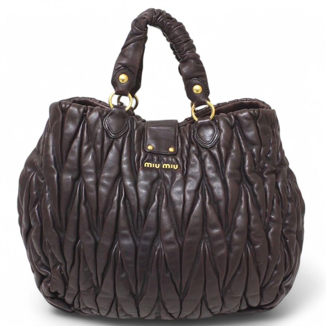 Miu Miu - Matelasse Vintage Brown Handbag Shoulder Bag