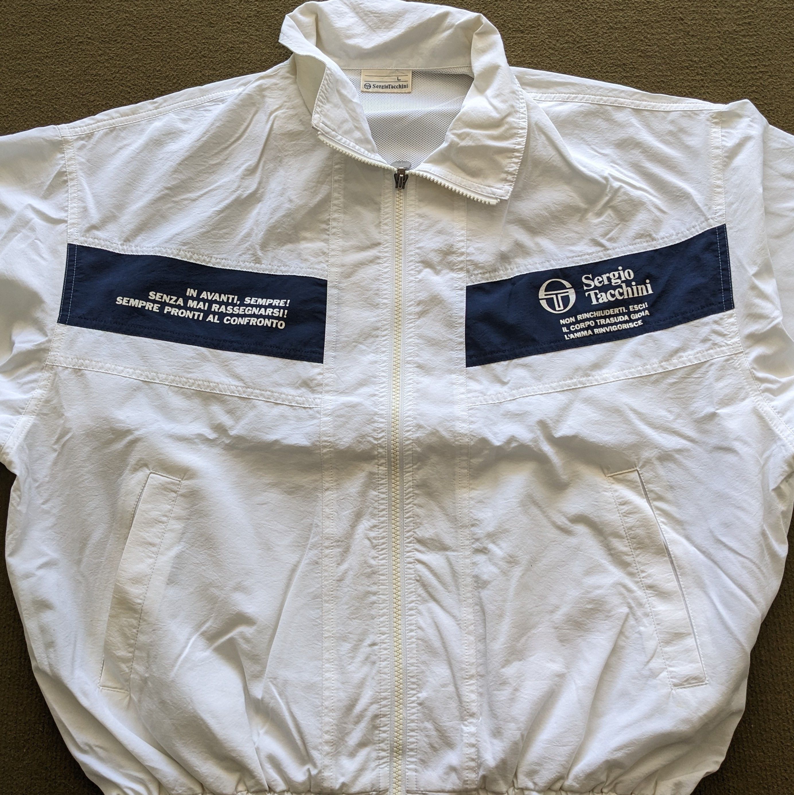 Sergio Tacchini Vintage SERGIO TACCHINI Windbreaker Jacket Size US L / EU 52-54 / 3 - 2 Thumbnail