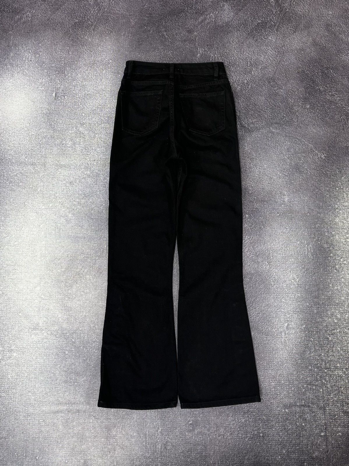 Sandro Sandro NWT Women’s Snapy Snap High-Rise Black Flared Jeans Size 26" / US 2 / IT 38 - 2 Thumbnail