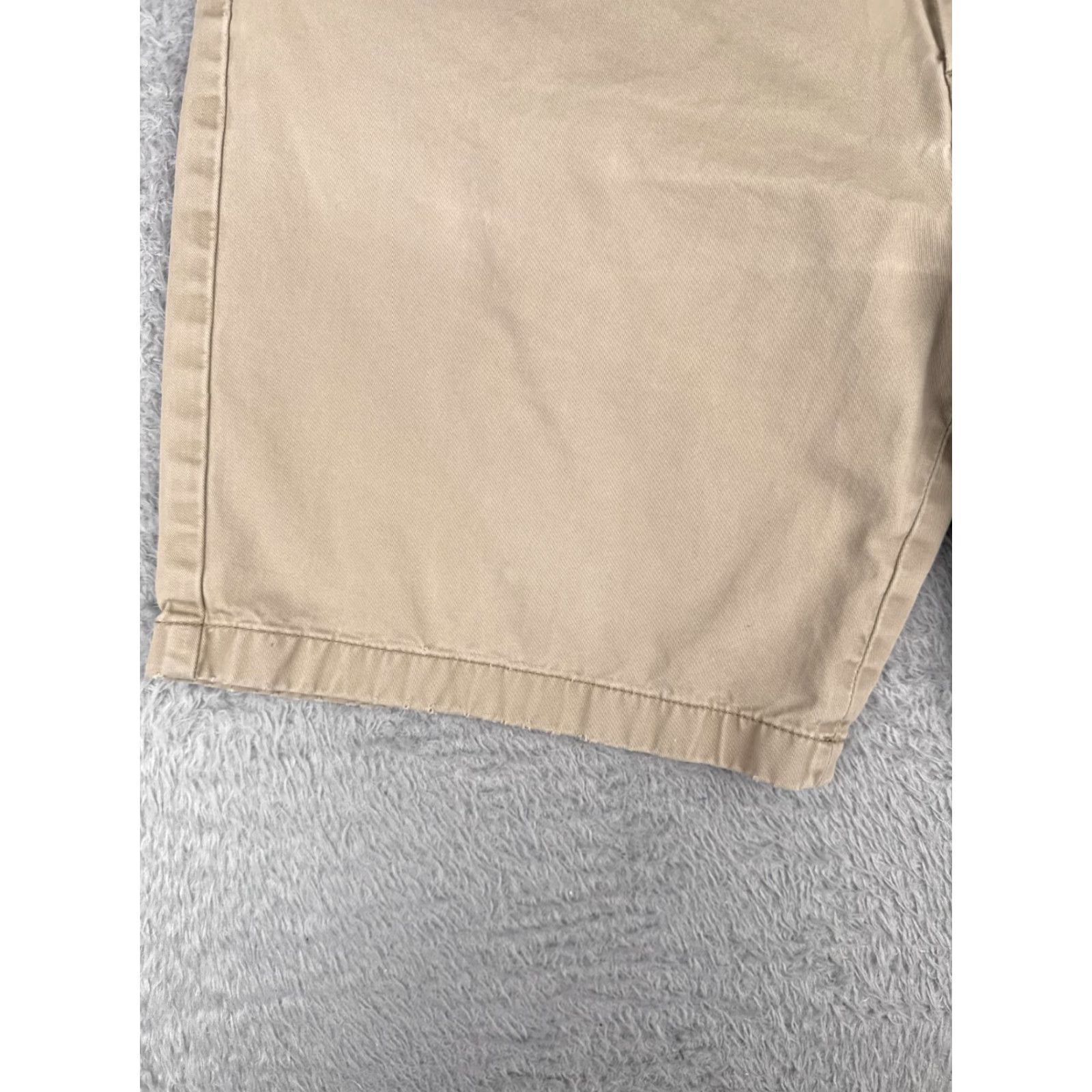 Nautica Nautica Men's Shorts Chino Casual 36 Beige Cotton 100% Twill 9 in Inseam Classic Fit Regular Size 36 Mens Size US 36 / EU 52 - 3 Thumbnail