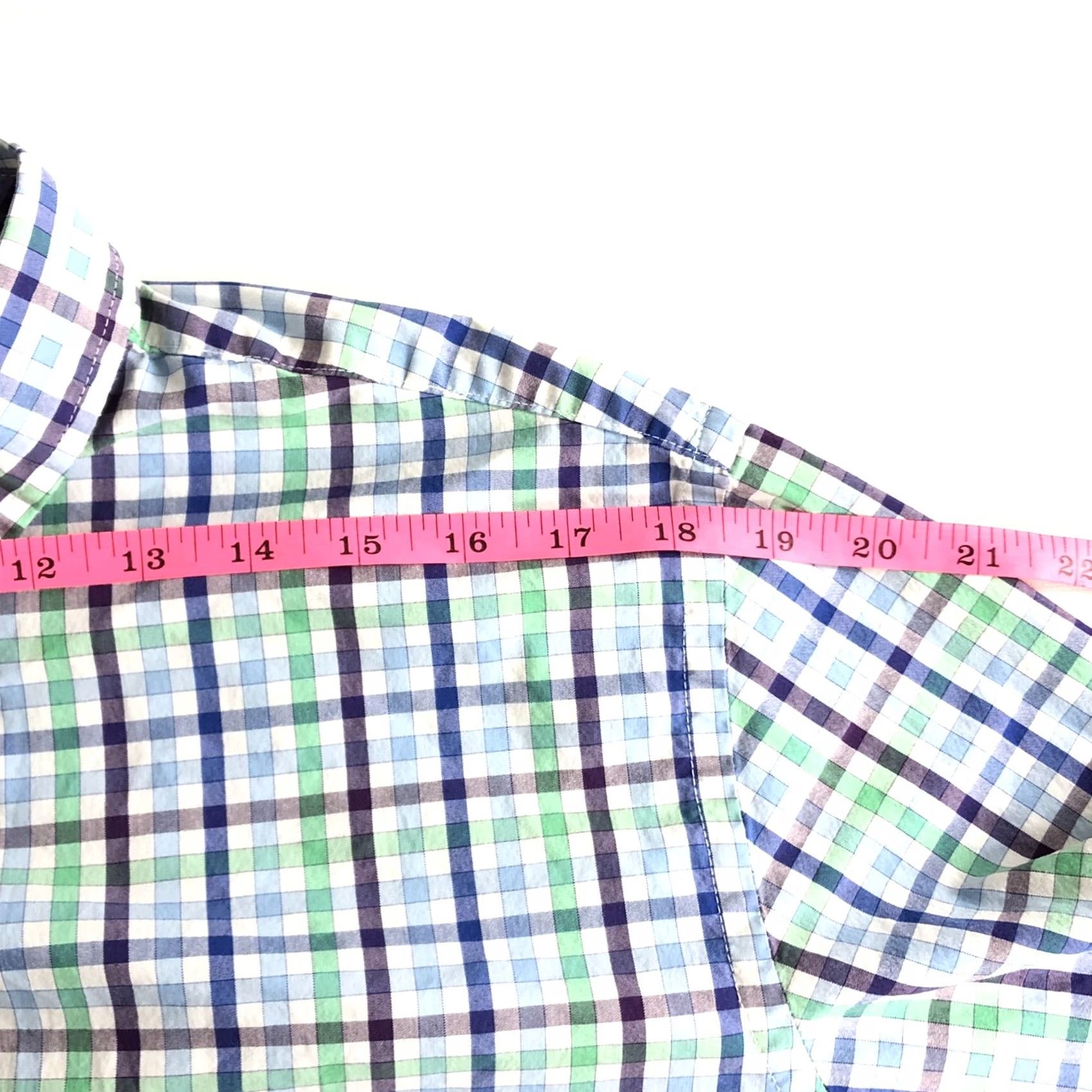 Vintage Foundry Shirt Mens LT Blue The Supply Plaid Button Down Long Sleeve Size R43 Size US L / EU 52-54 / 3 - 7 Thumbnail
