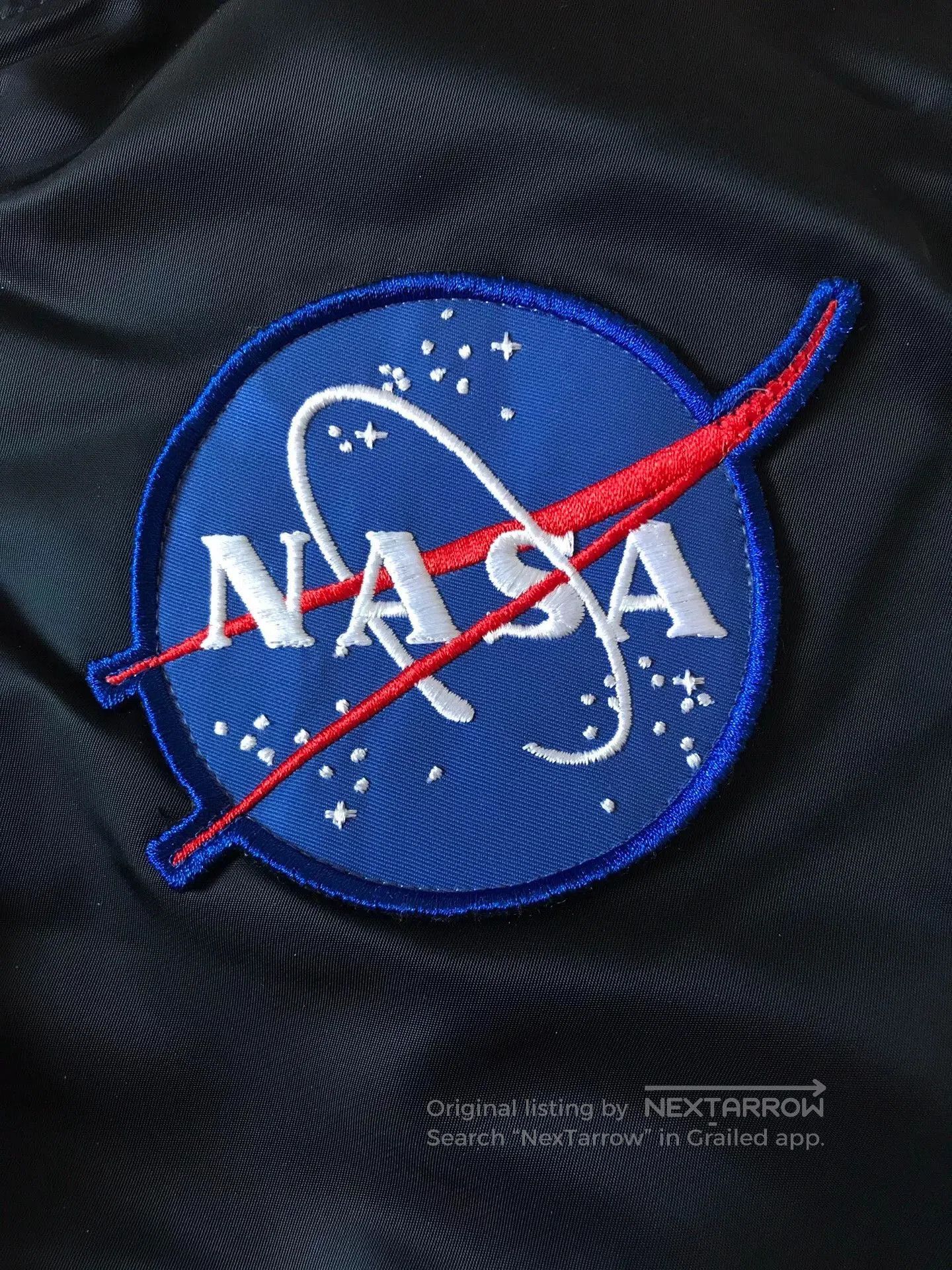 Alpha Industries Alpha MA1 Navy Blue NASA Jacket. Size US S / EU 44-46 / 1 - 5 Thumbnail