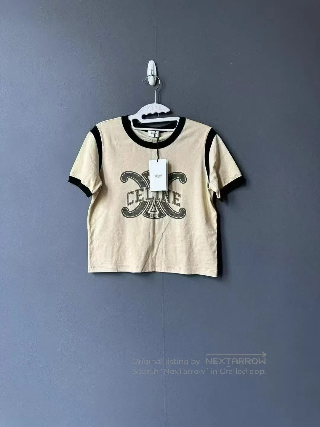 Celine CELINE Yellow Arc de Triomphe Short Sleeve| Size US S / EU 44-46 / 1 - 1 Thumbnail