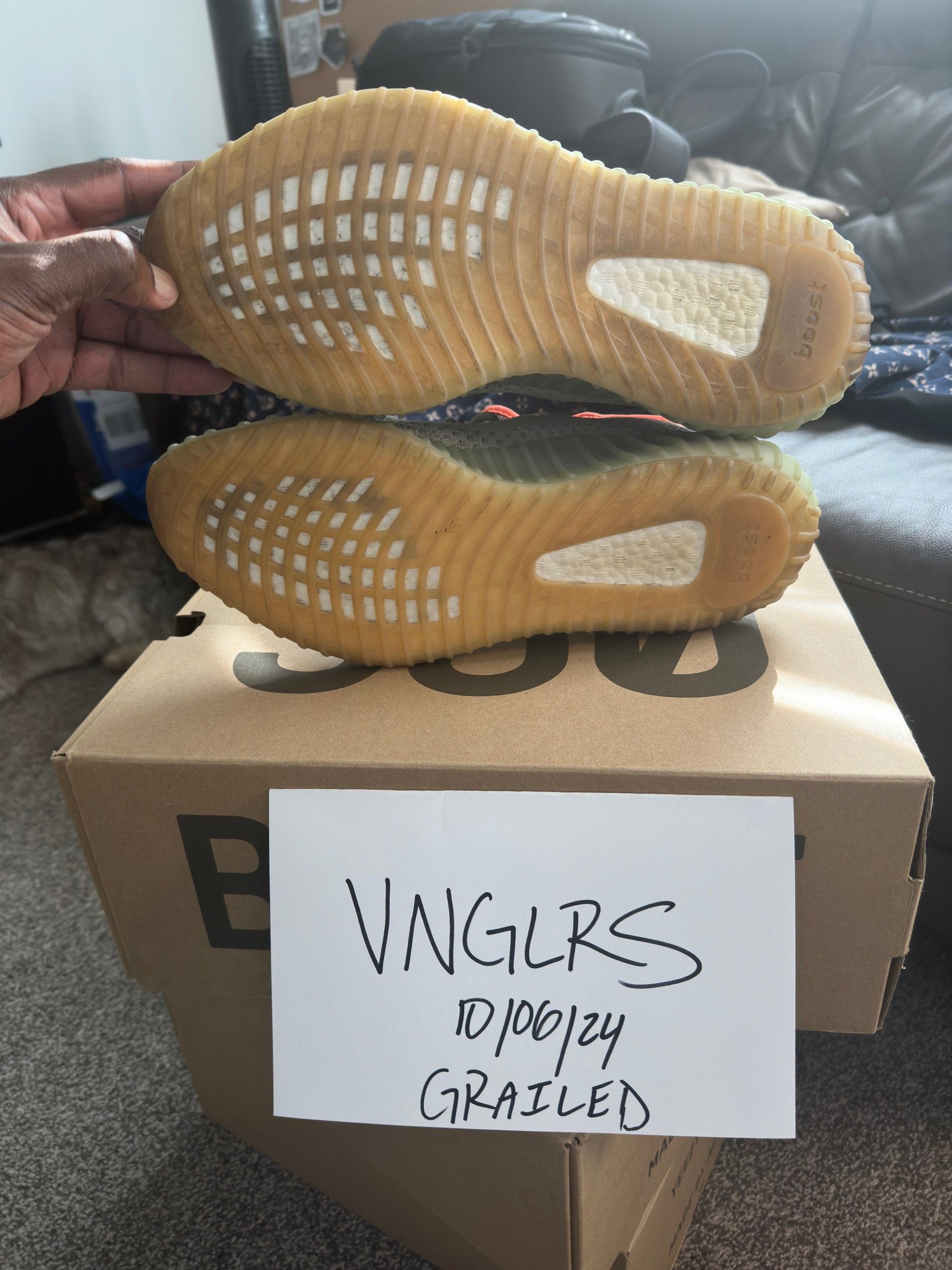 Adidas × Yeezy Adidas Yeezy Boost 350 V2 Desert Sage Size US 12 / EU 45 - 5 Thumbnail