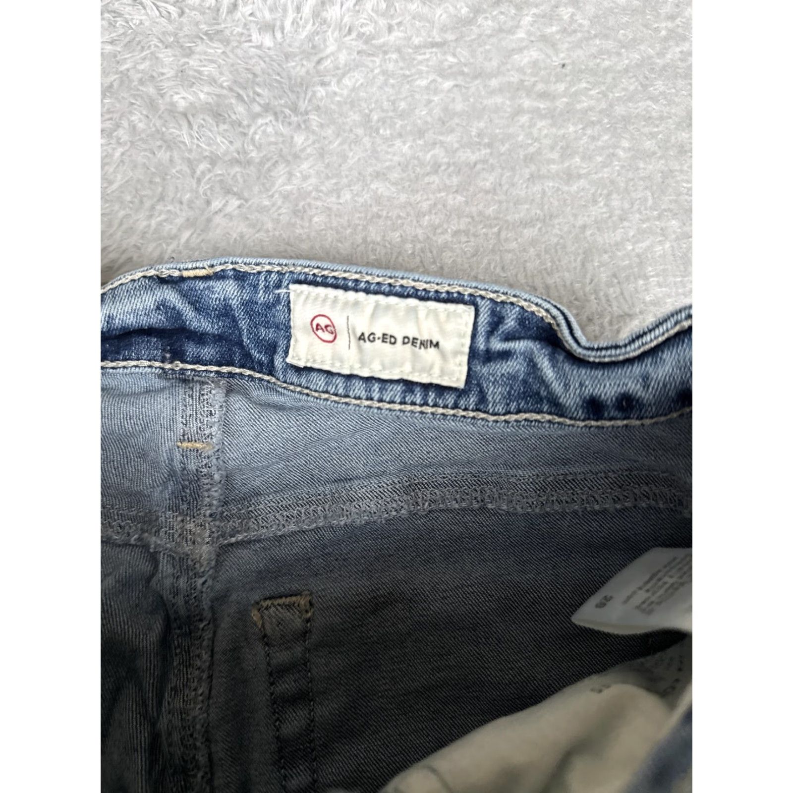 Vintage AG Adriano Goldschmied Bootcut Jeans Womens 28 Blue Wash Mid Rise Stretch Denim 5-Pocket USA Size 28" / US 6 / IT 42 - 6 Thumbnail
