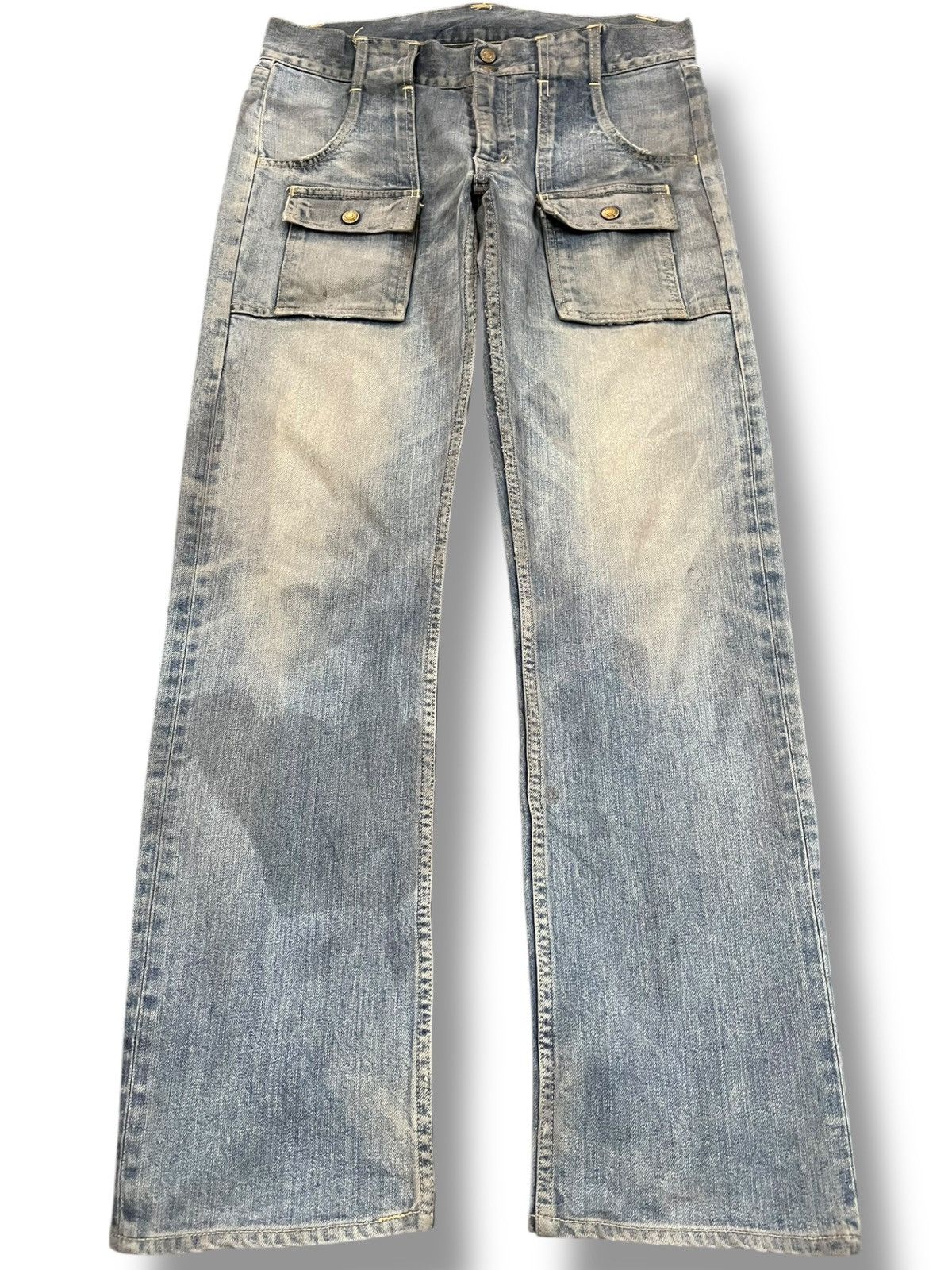 If Six Was Nine × Le Grande Bleu (L.G.B.) × Yasuyuki Ishii Vintage Go-West Military /Workers Bush Pants Denim Size US 33 - 1 Thumbnail