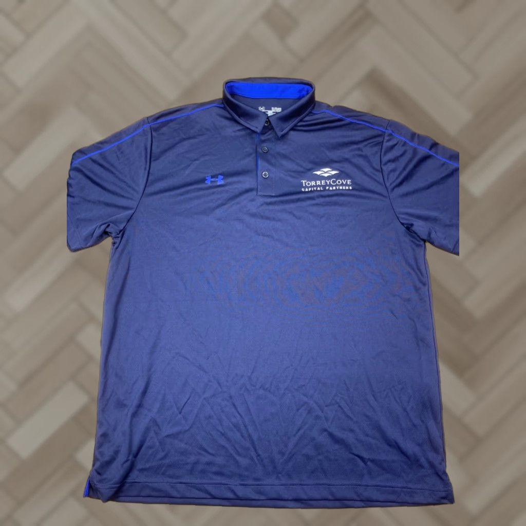 Under Armour Under Armour Polo HeatGear XL Blue Golf Stretch Short Sleeve Men Polo Shirts Size US XL / EU 56 / 4 - 1 Thumbnail