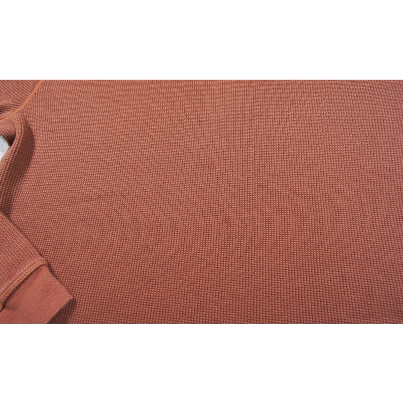 Vuori VUORI Shirt Mens XL Brown Waffle Knit Long Sleeve Crewneck Pullover Adult Size US XL / EU 56 / 4 - 5 Thumbnail
