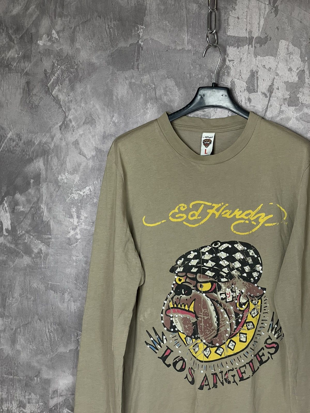 Ed Hardy × Japanese Brand VINTAGE ED HARDY Y2K LONG SLEEVE SHIRT Size L / US 10 / IT 46 - 3 Thumbnail
