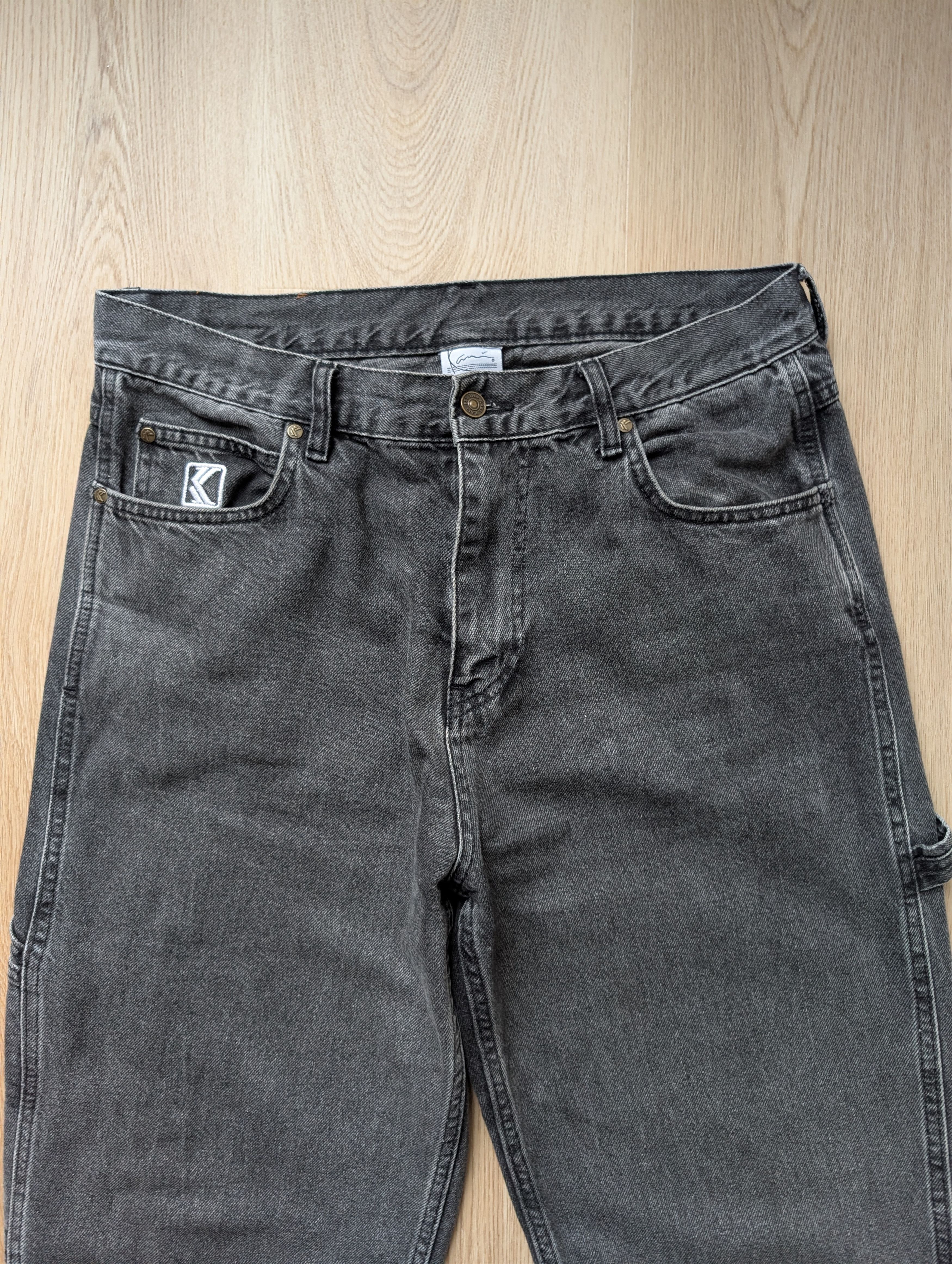 Karl Kani Karl Kani Gray Single Knee Jeans Hip Hop Pants Size L 34x32 Size US 34 / EU 50 - 3 Thumbnail