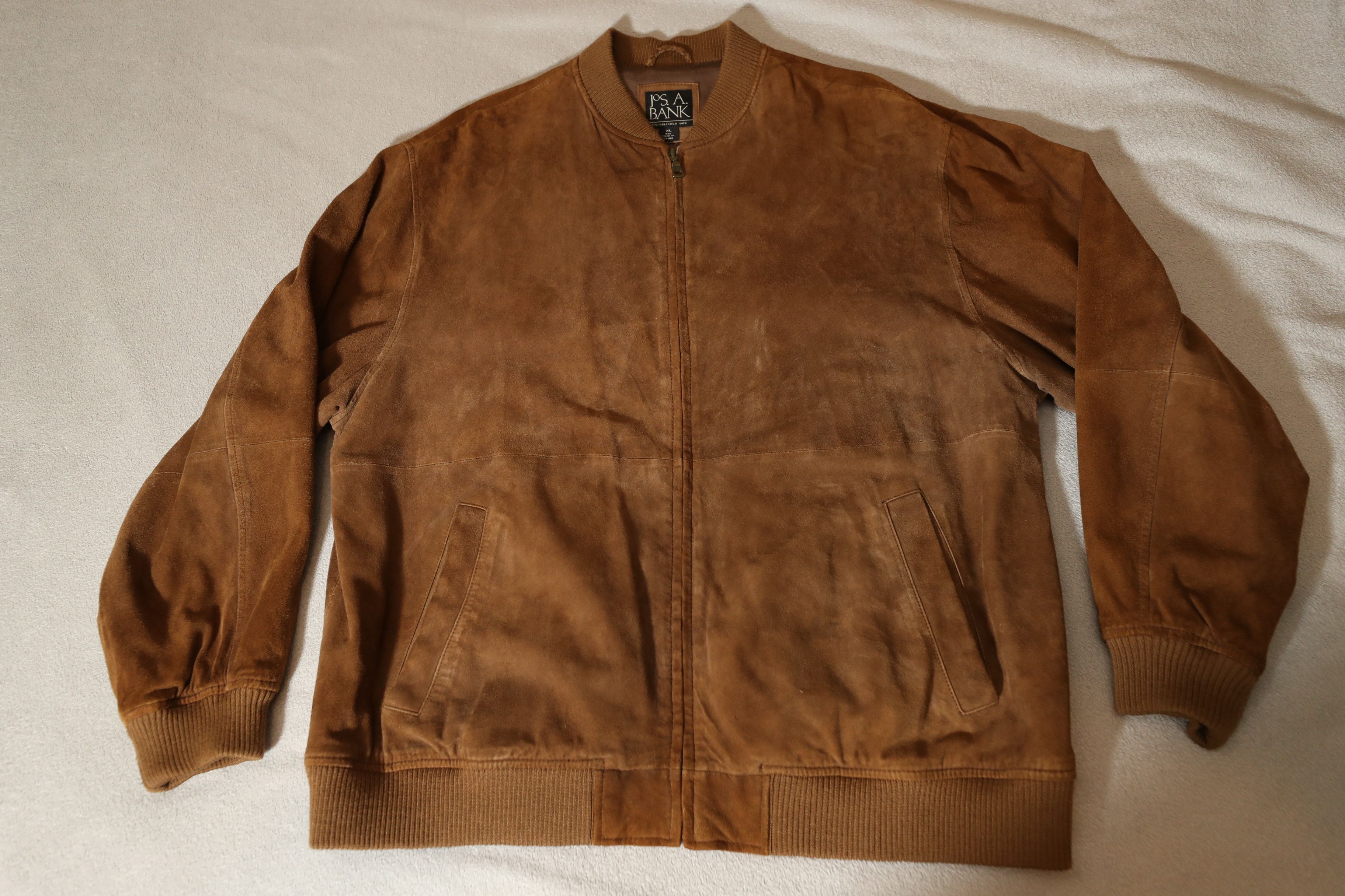 Jos. A. Bank Jos A Bank Brown Suede Leather Vintage Jacket (XL) Size US XL / EU 56 / 4 - 3 Thumbnail