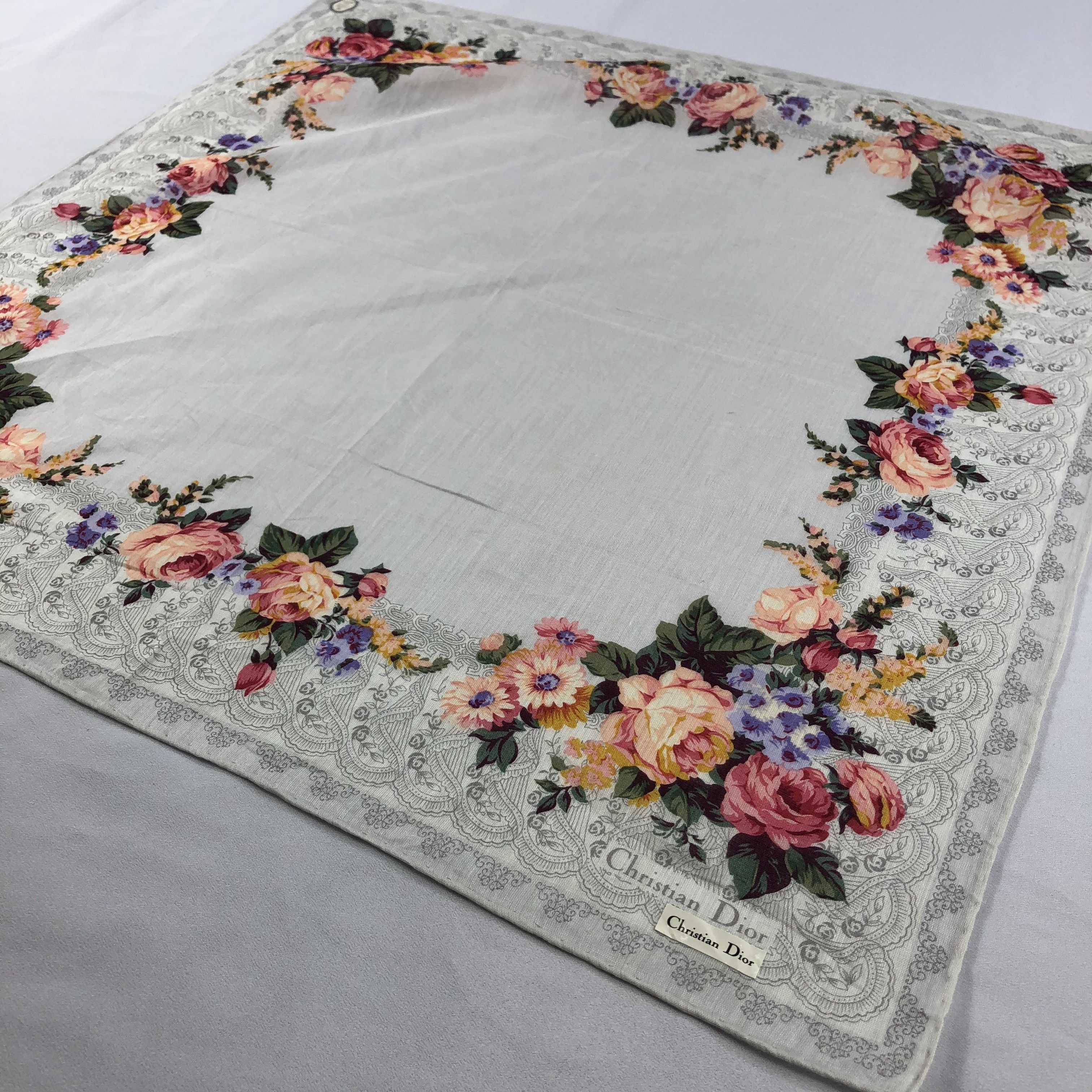 Vintage Christian Dior Neckerchief / Bandana / Handkerchief Size ONE SIZE - 4 Thumbnail