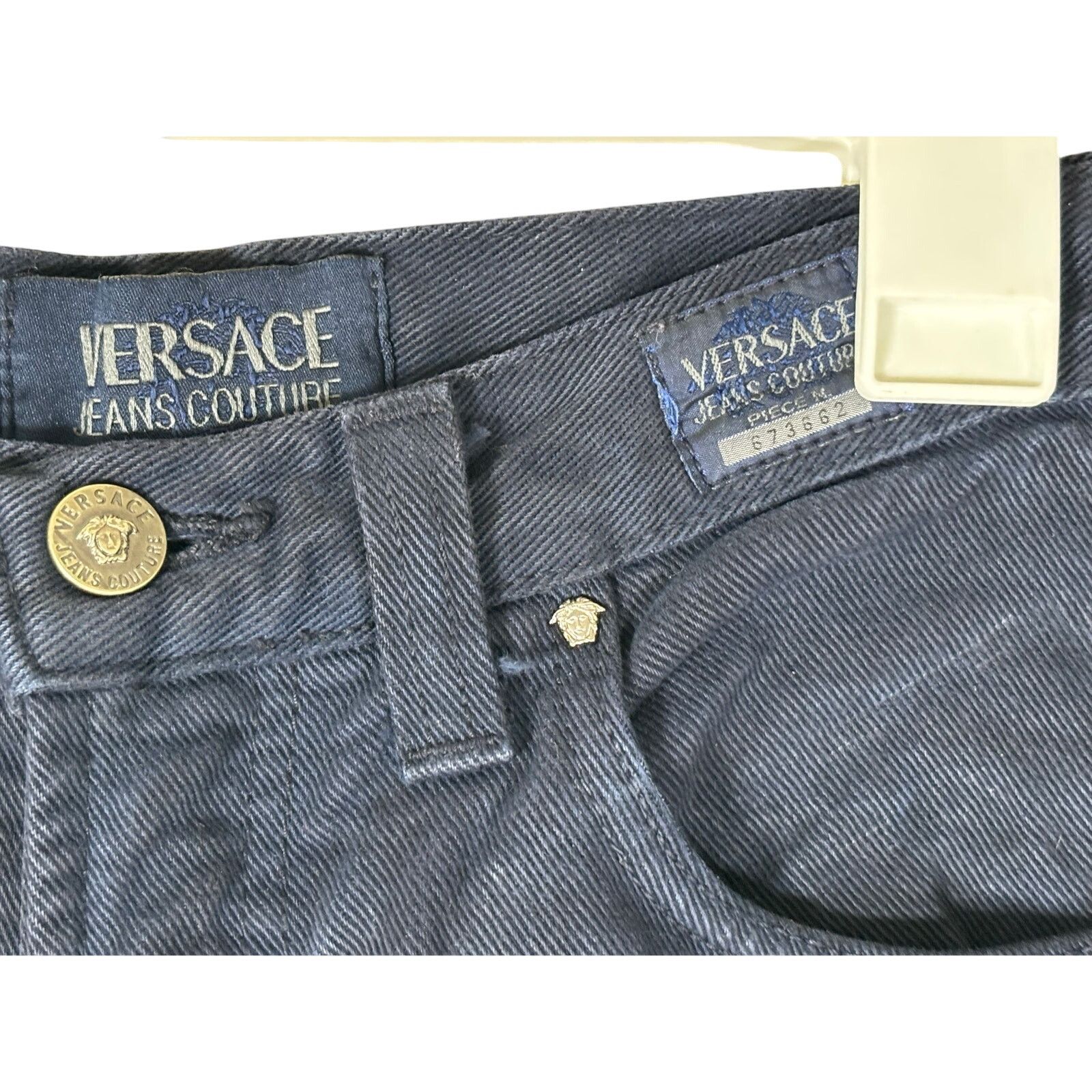 Versace Jeans Couture VERSACE Jeans Couture Women's Straight-Leg Jeans 28x27 Blue Size 28" / US 6 / IT 42 - 20 Thumbnail