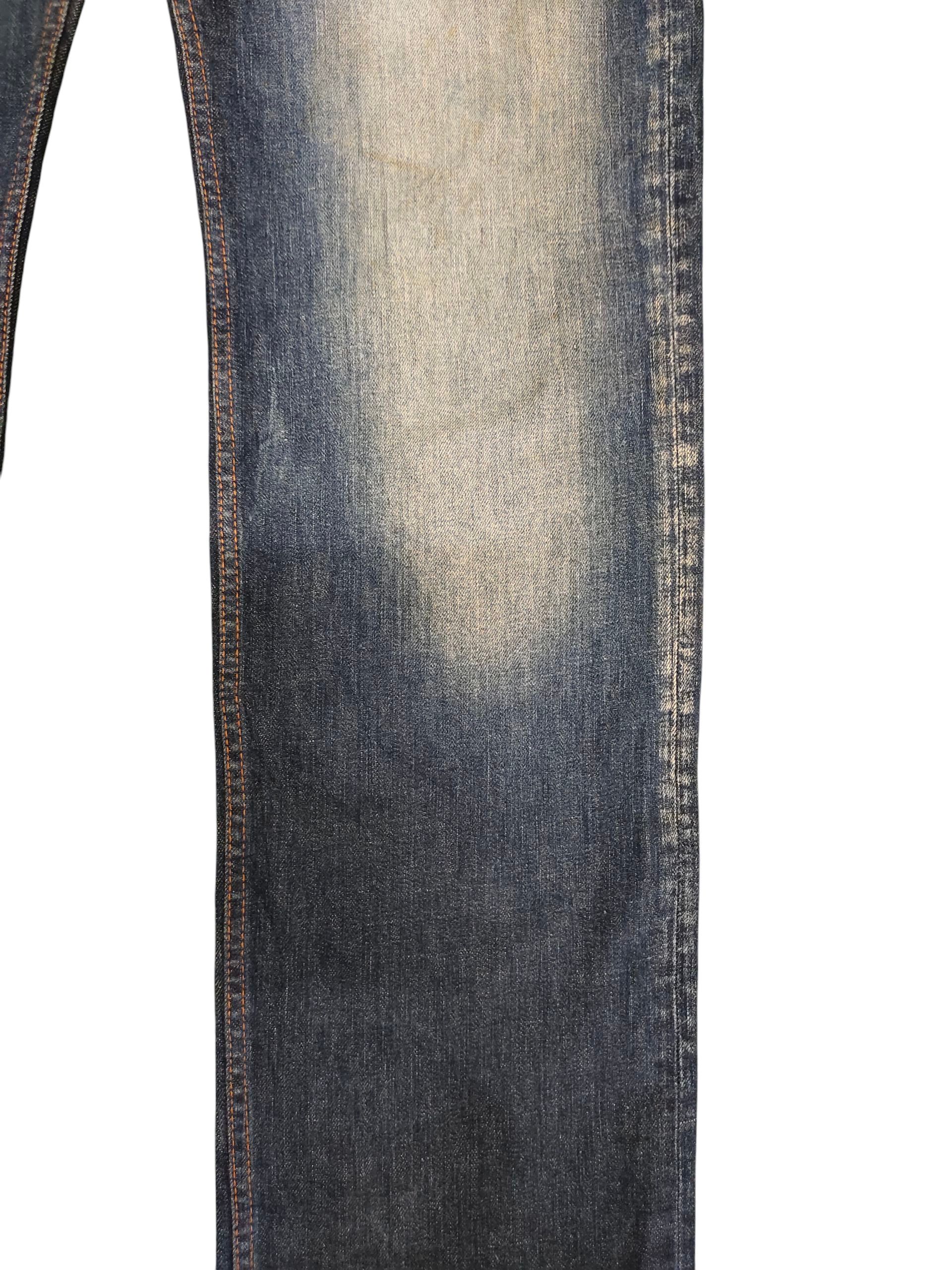 Hysteric Glamour Japanese Brand Blue Way Clawmark Rusty Faded Denim Jeans Size US 36 / EU 52 - 3 Thumbnail