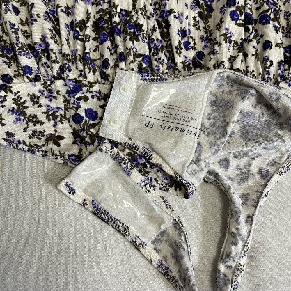Free People NWT New $ 78 Free People Kaya Printed Floral Bodysuit Size Size L / US 10 / IT 46 - 9 Thumbnail