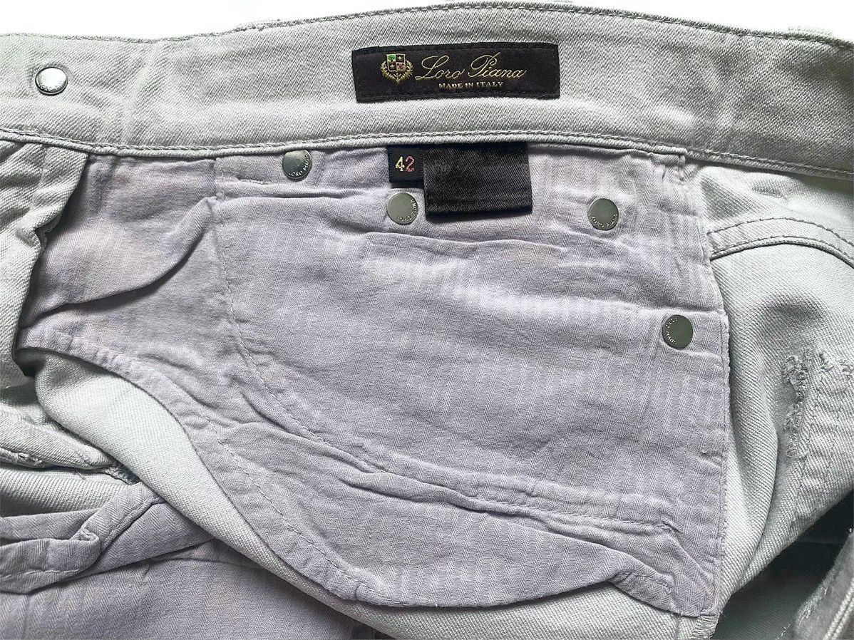 Loro Piana Women’s Loro Piana Gray Jeans Denim Pants Trousers Luxury Size 28" / US 6 / IT 42 - 11 Thumbnail
