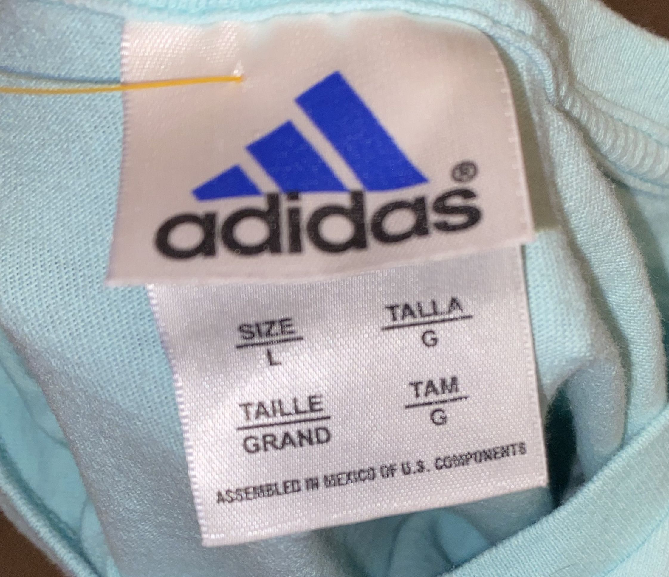 Adidas 🏁 Adidas Embroidered Logo T-Shirt 🏁 Size L / US 10 / IT 46 - 2 Thumbnail