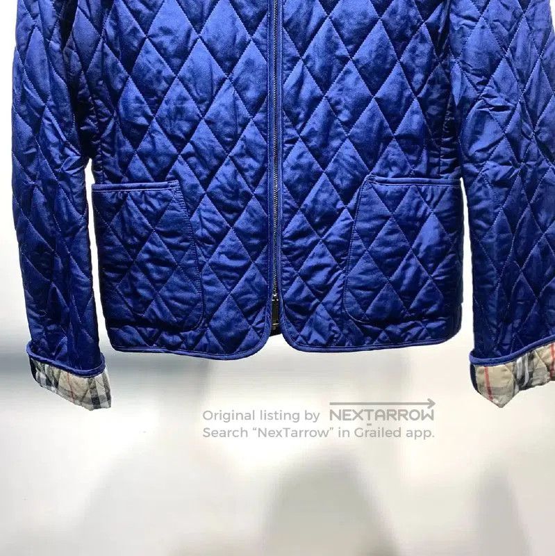 Burberry Burberry Blue Quilted Cotton Women's Jacket. Size S / US 4 / IT 40 - 7 Thumbnail
