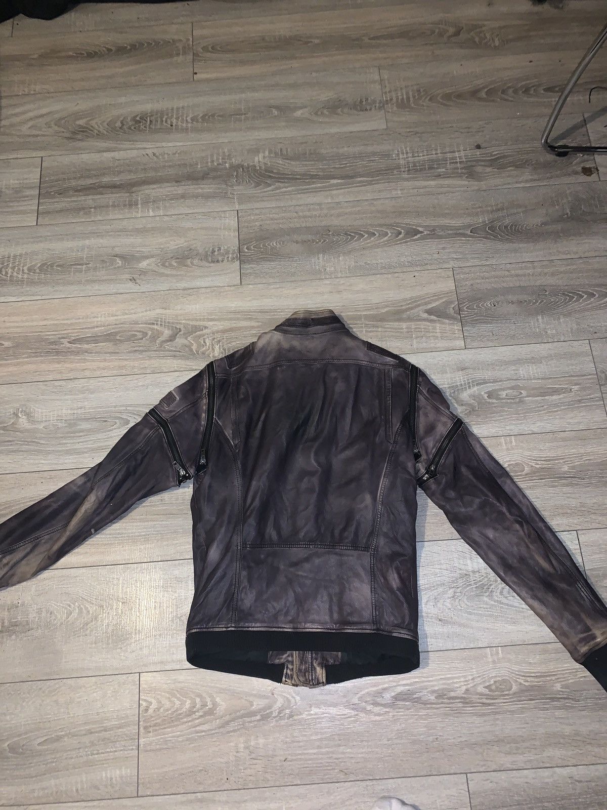 Diesel × Vintage Crazy Vintage 90s Diesel Leather Jacket Sun Faded Size US M / EU 48-50 / 2 - 2 Thumbnail
