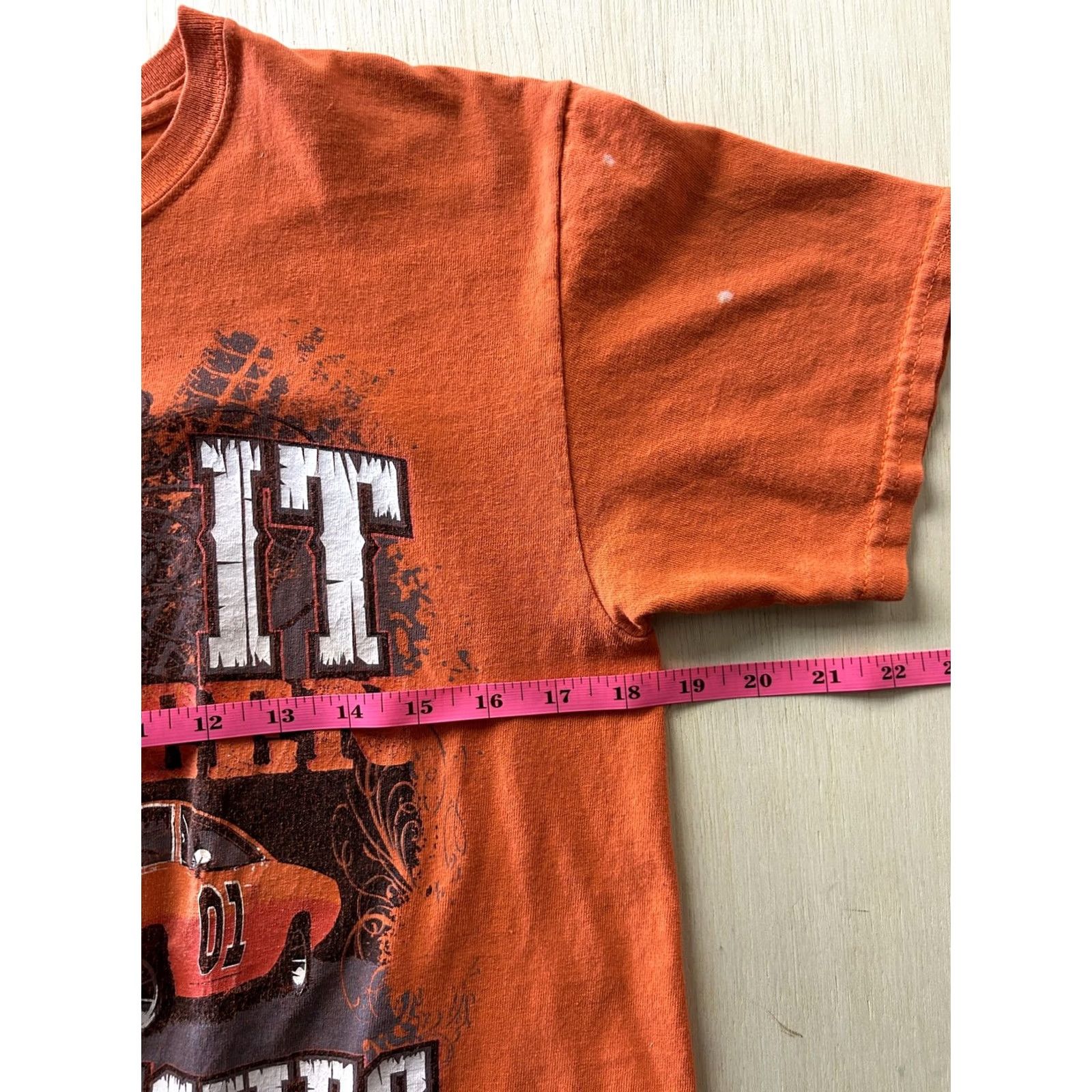 Lee General Lee Shirt Mens Small Orange Keep It Between The Ditches Graphic Tee Size US S / EU 44-46 / 1 - 6 Thumbnail
