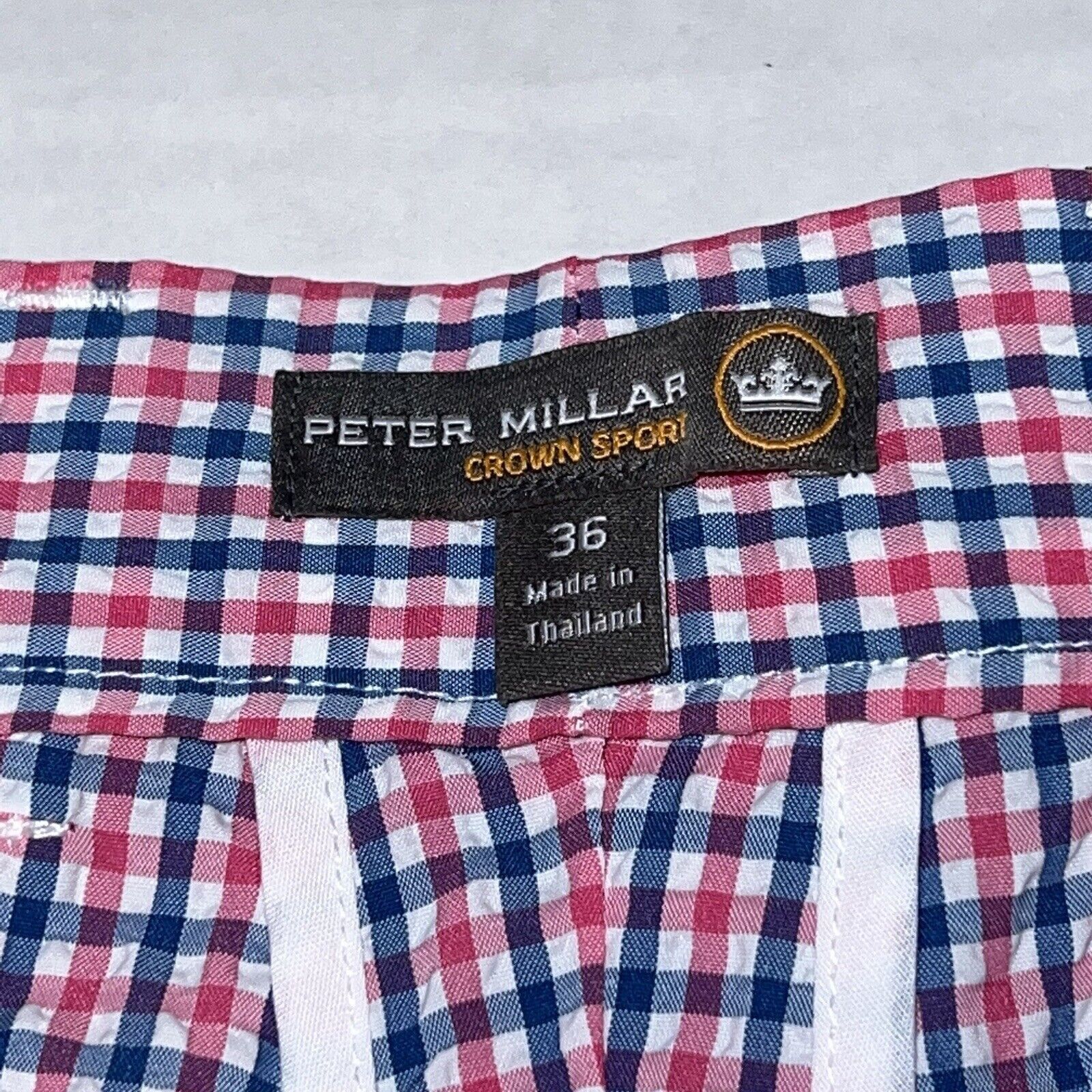 Peter Millar Peter Millar Shorts Mens 36 Crown Sport Seersucker Plaid Size US 36 / EU 52 - 2 Thumbnail