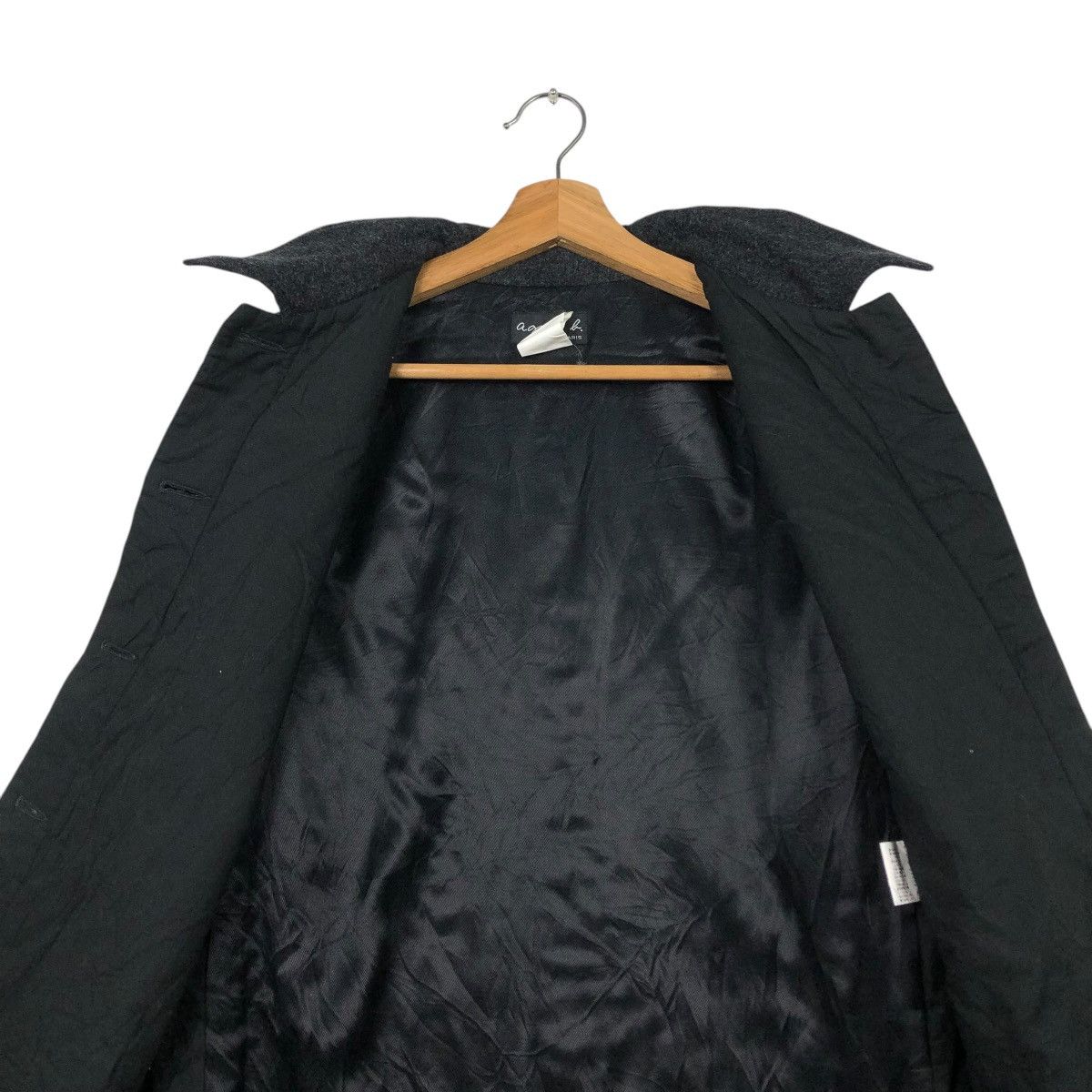 agnes b. 🔥VINTAGE WOOL BUTTON JACKET WORKER AGNES B. Size US S / EU 44-46 / 1 - 14 Thumbnail