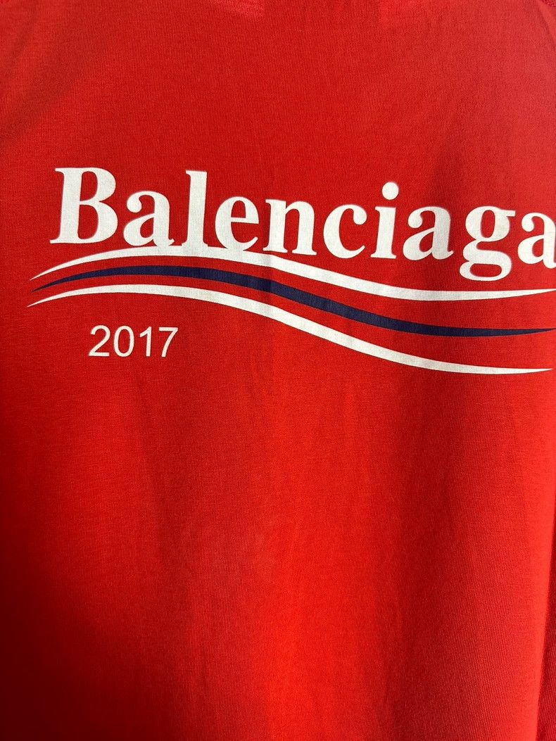 Balenciaga Balenciaga 17FW Classic Coke wave retro Logo short sleeve Size US M / EU 48-50 / 2 - 5 Thumbnail