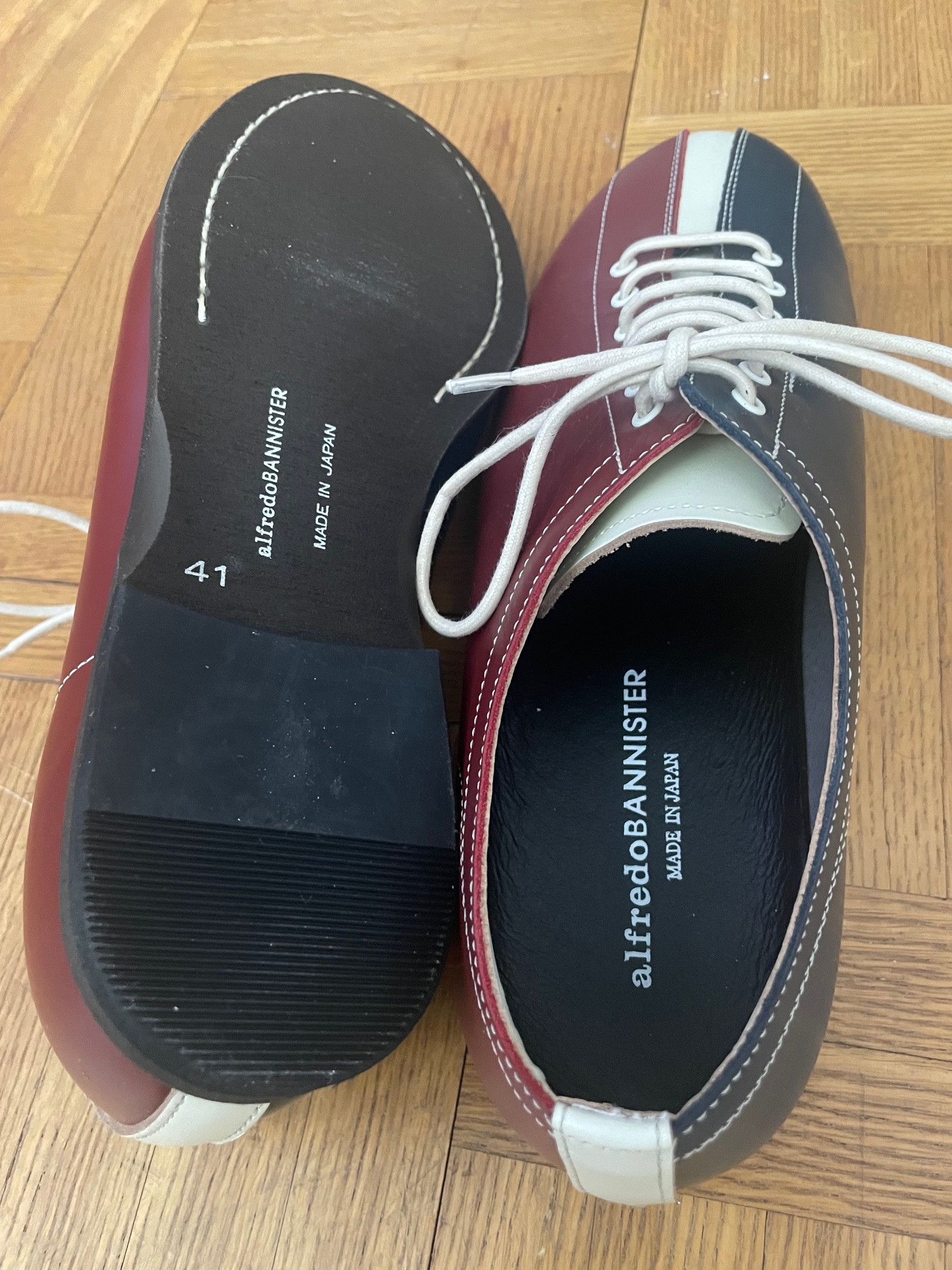 Alfredo Bannister Alfredo Bannister tricolor leather bowling shoes Size US 8 / EU 41 - 5 Thumbnail