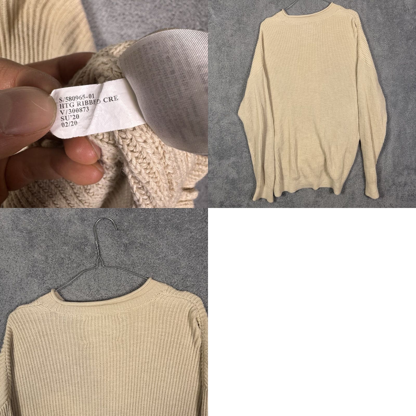 Banana Republic Banana Republic Roll Neck Sweater Men LT Fisherman Chunky Knit Ribbed Mock Neck Pullover Size US L / EU 52-54 / 3 - 8 Thumbnail