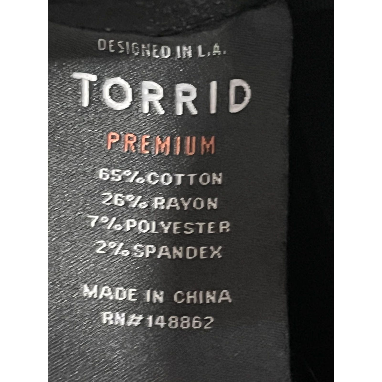 Torrid Torrid Plus Size 18 Black Skinny Jeans Stretch Denim Women’s Size 40" / US 18 - 6 Thumbnail