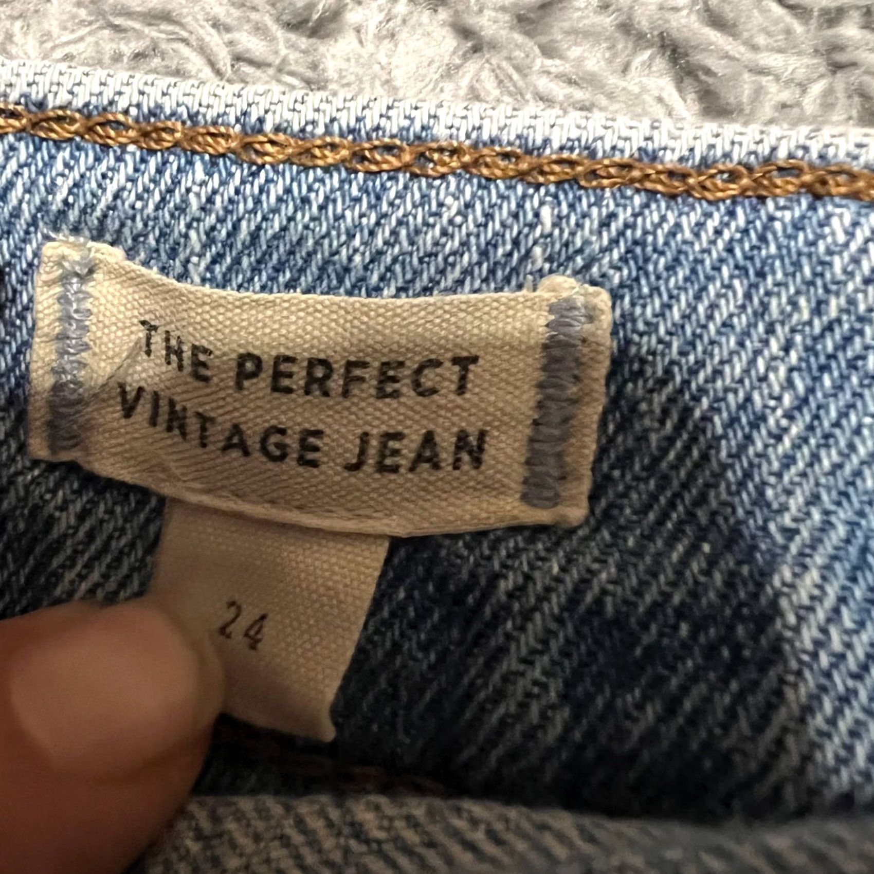 Madewell Madewell Jeans Womens Perfect Vintage Cropped Blue 24 Size 42" / US 20 - 5 Thumbnail