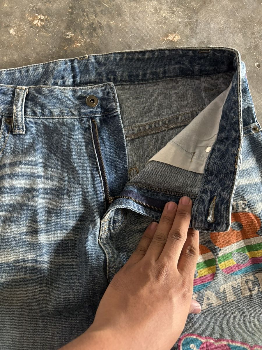 Hysteric Glamour CLONE DEVGRU Y2K I ❤️STAR PUNK JAPANESE ART PAINT Size US 34 / EU 50 - 4 Thumbnail